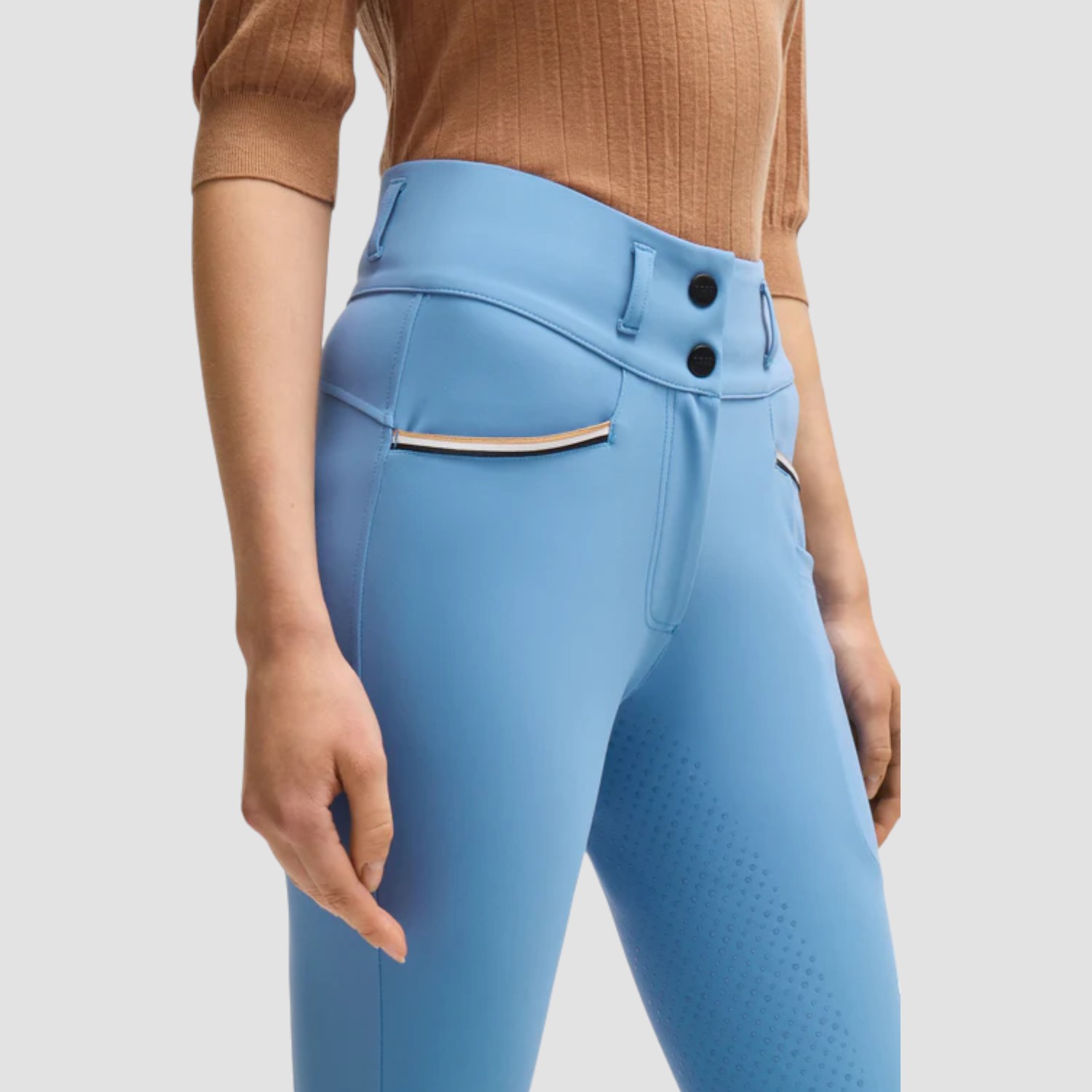 BOSS Equestrian Hailey Highwaist Vollbesatz Reithose Riviera