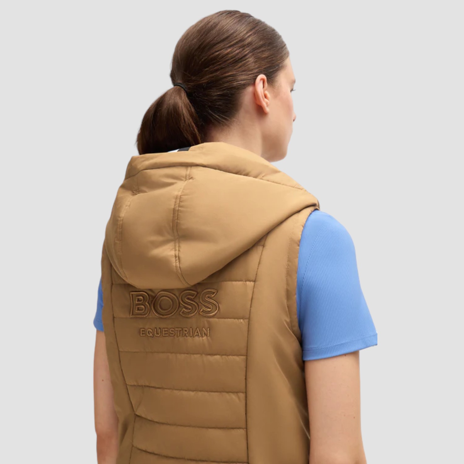 BOSS Equestrian Fally Puffer Weste Camel