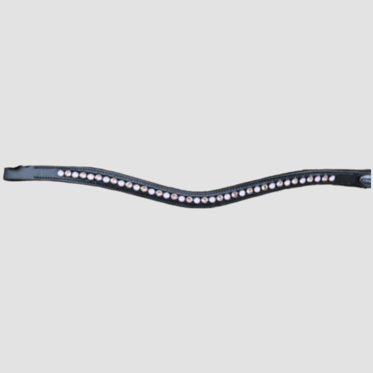 Euroriding Stirnband Glitzer Clear/Milky Curved