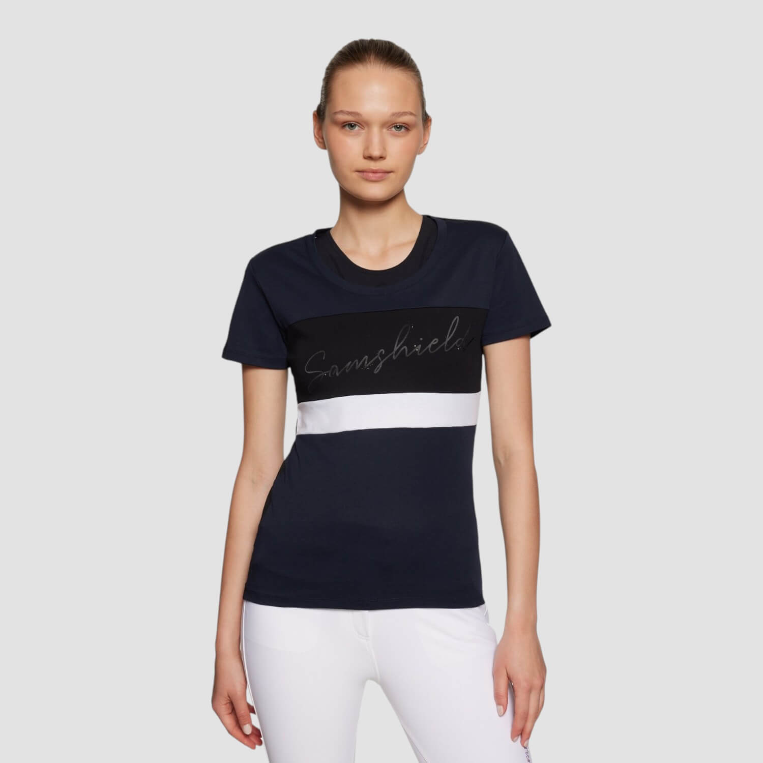 Samshield T-Shirt Alba Mesh Navy/Black/White