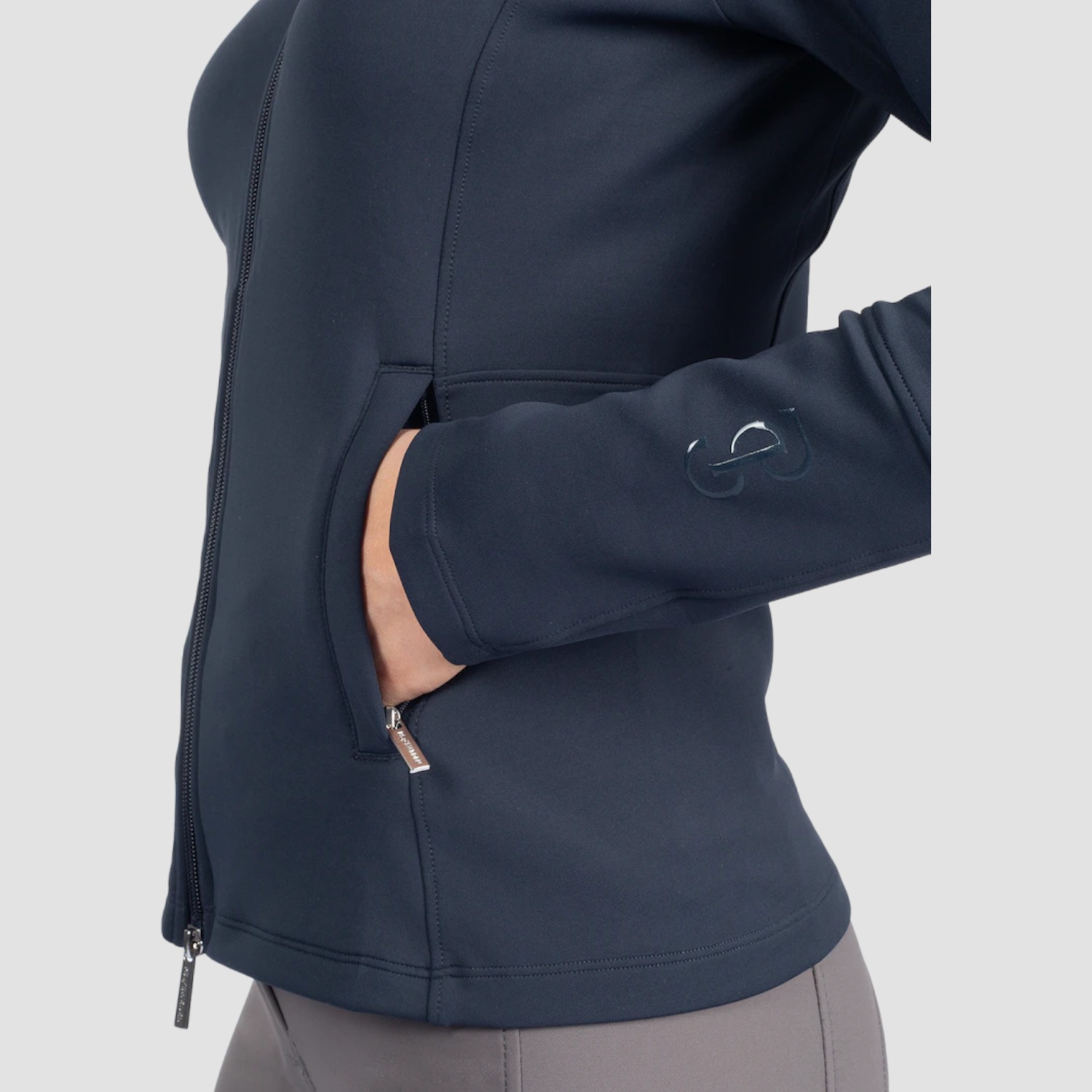 PS of Sweden Fleur Zip Mid Layer Navy