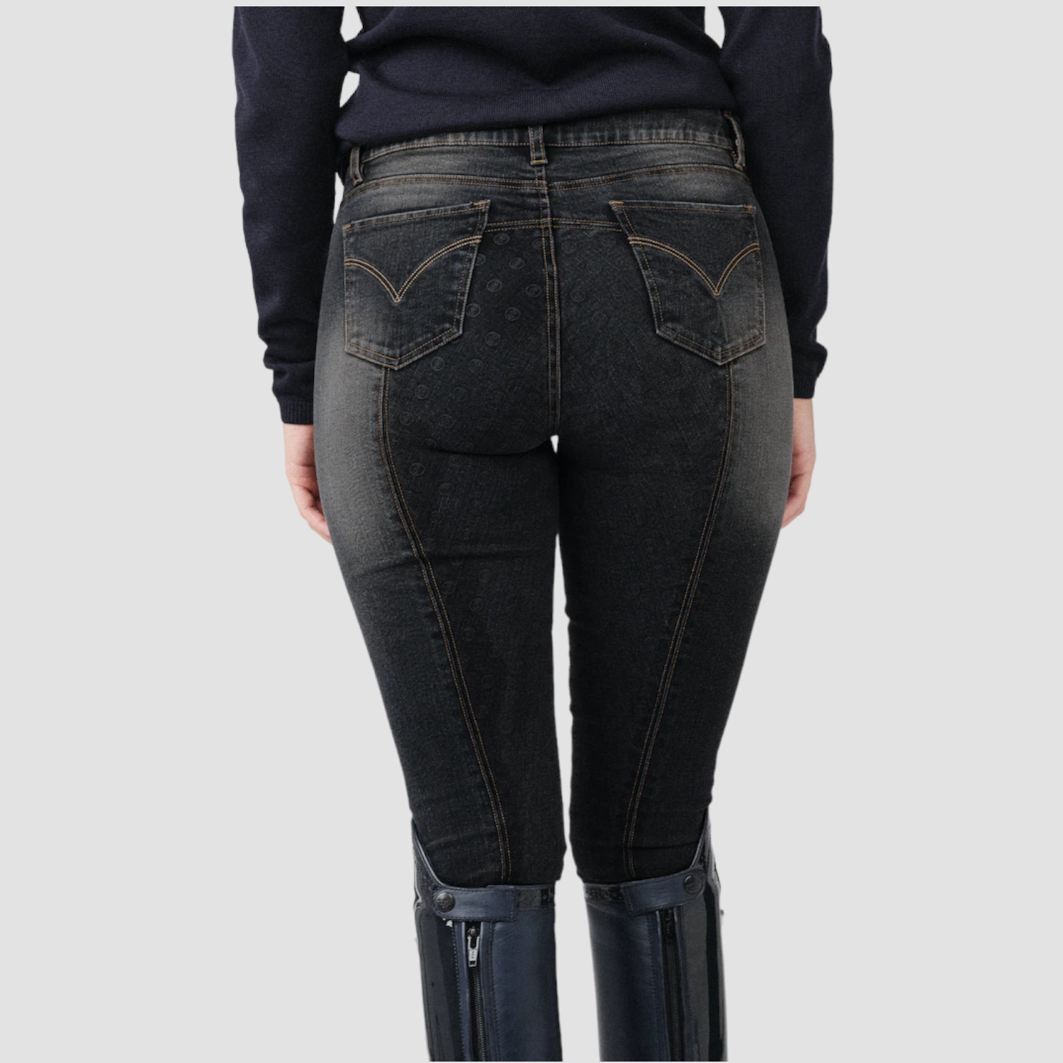 PS of Sweden Reithose Maggie Black Denim