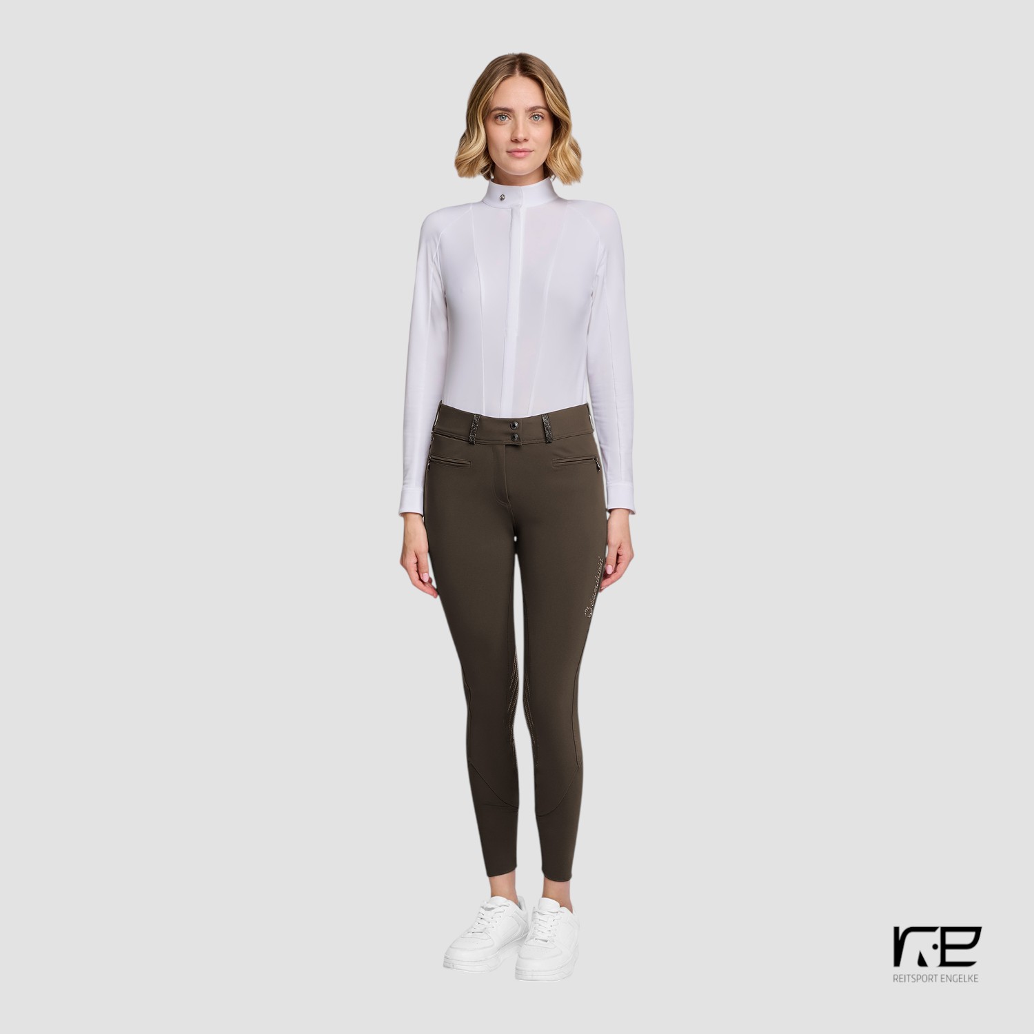 Samshield Reithose Clara Crystal Fabric Kneegrip Mocha