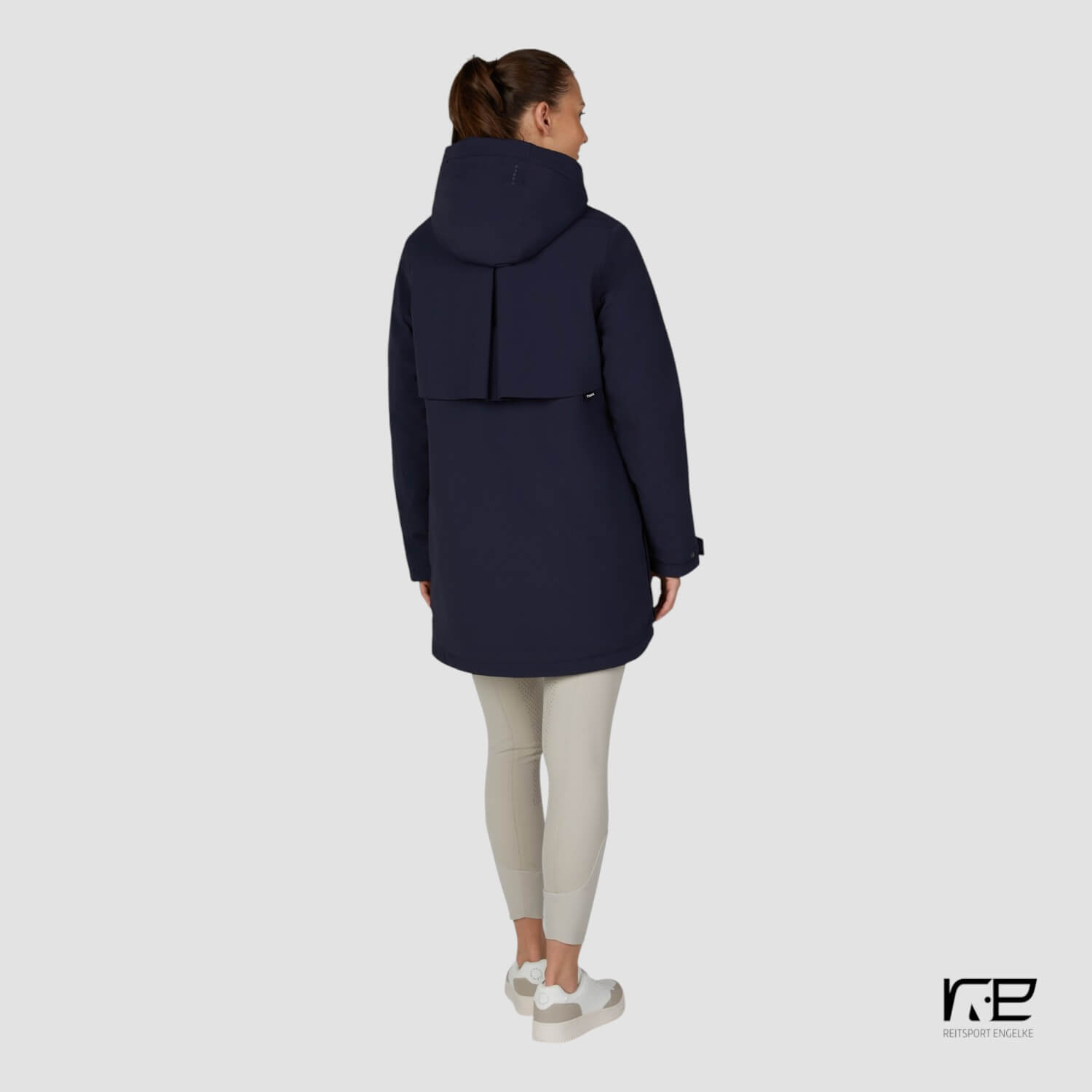 Pikeur Wasserdichter Parka mit Kapuze Nightblue