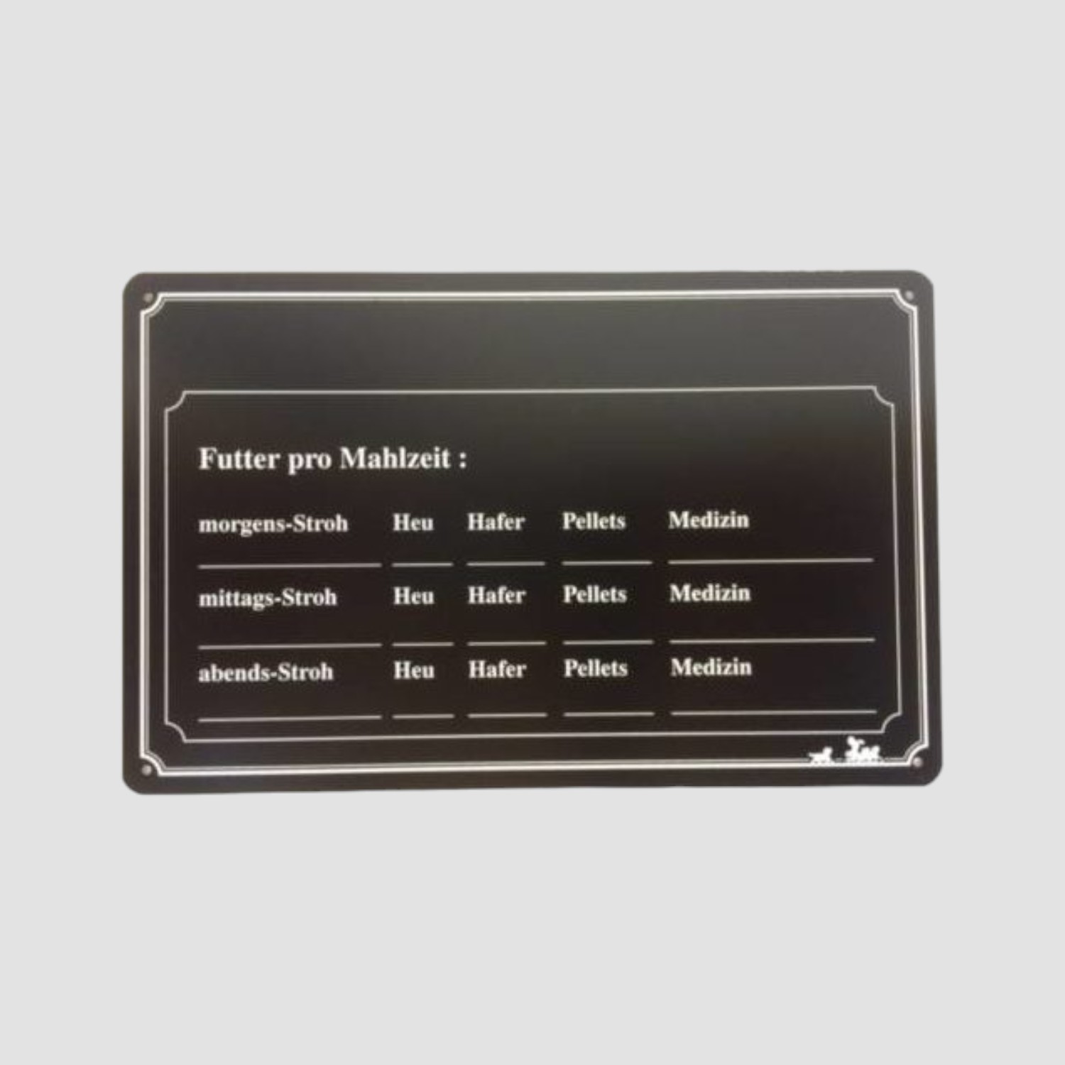Lehmann Futtertafel klein