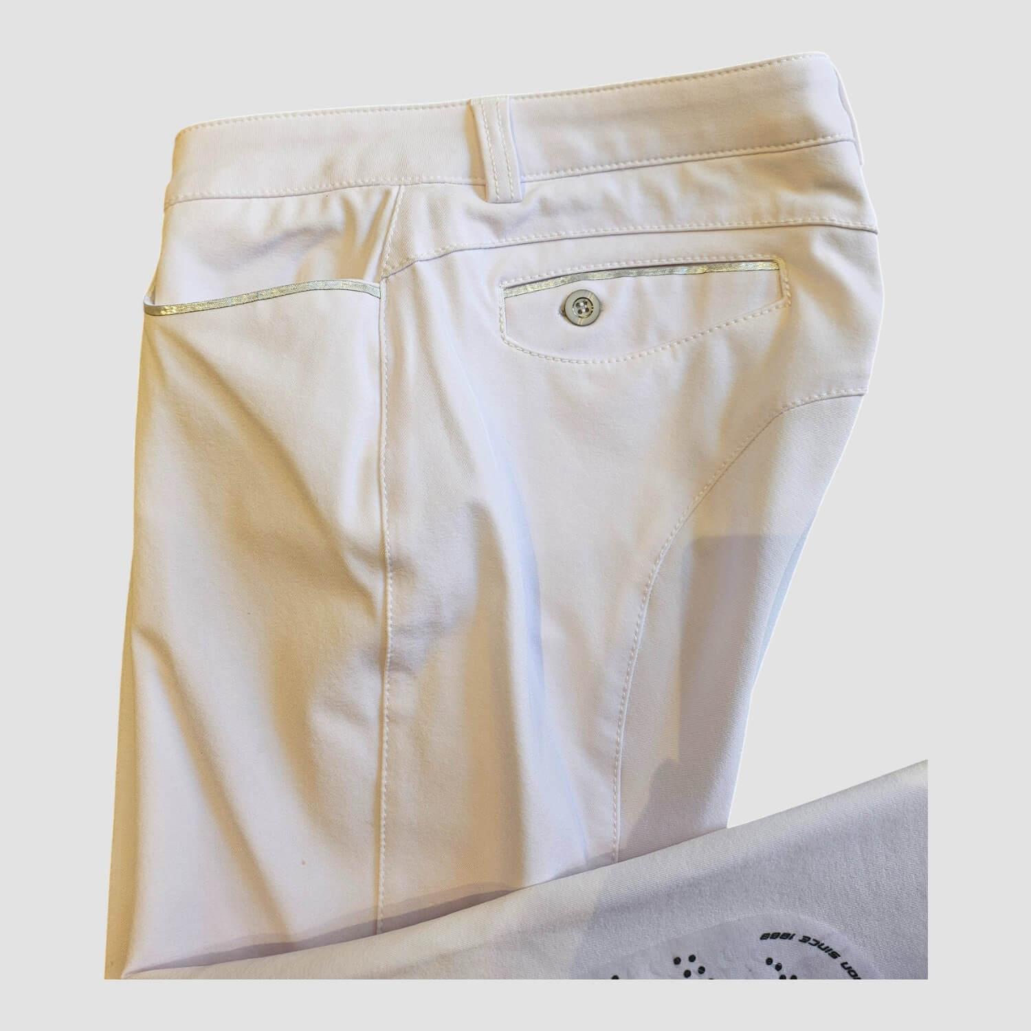Animo Reithose Numana Kniebesatz White