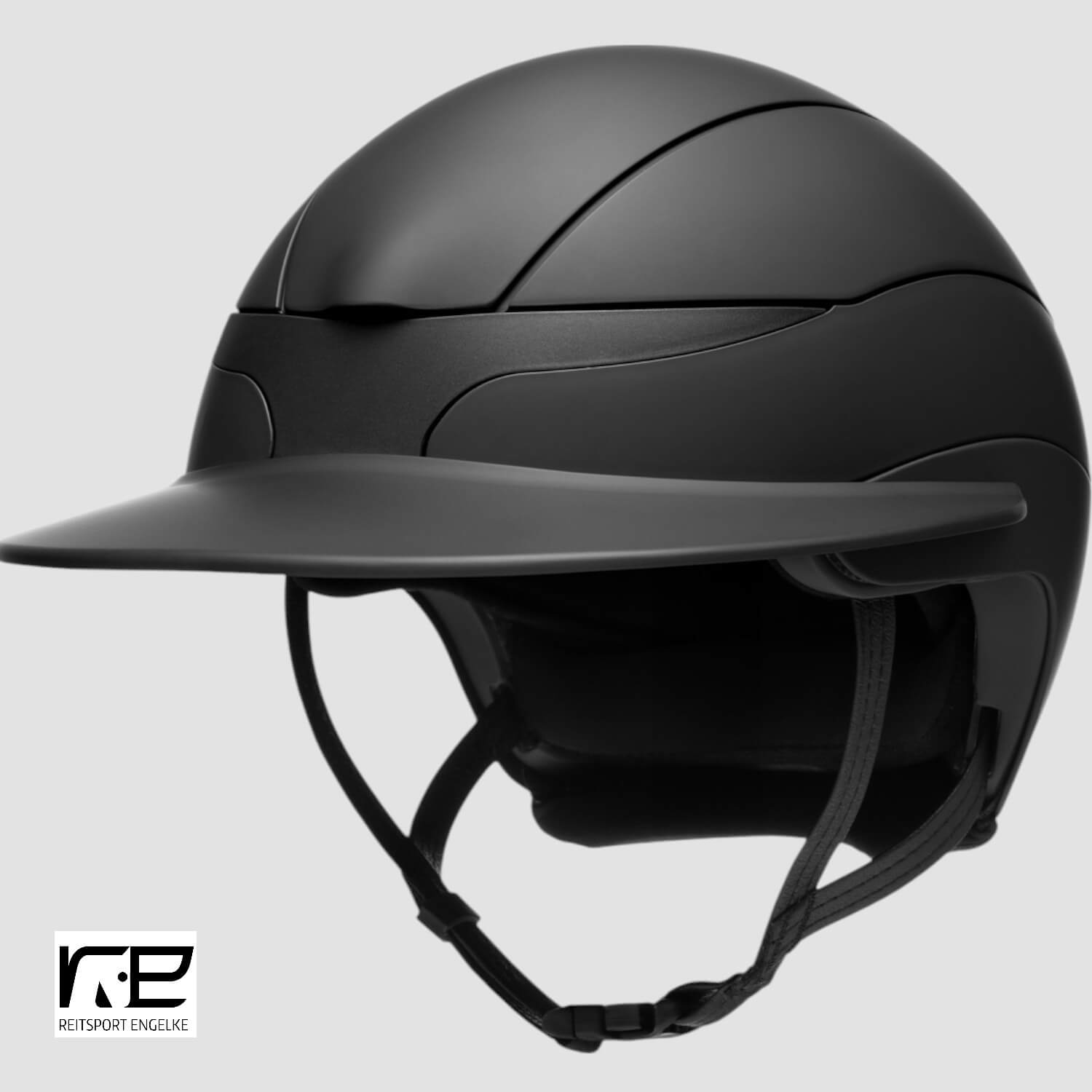 Equiline Reithelm Xanto Matt mit großem Schirm