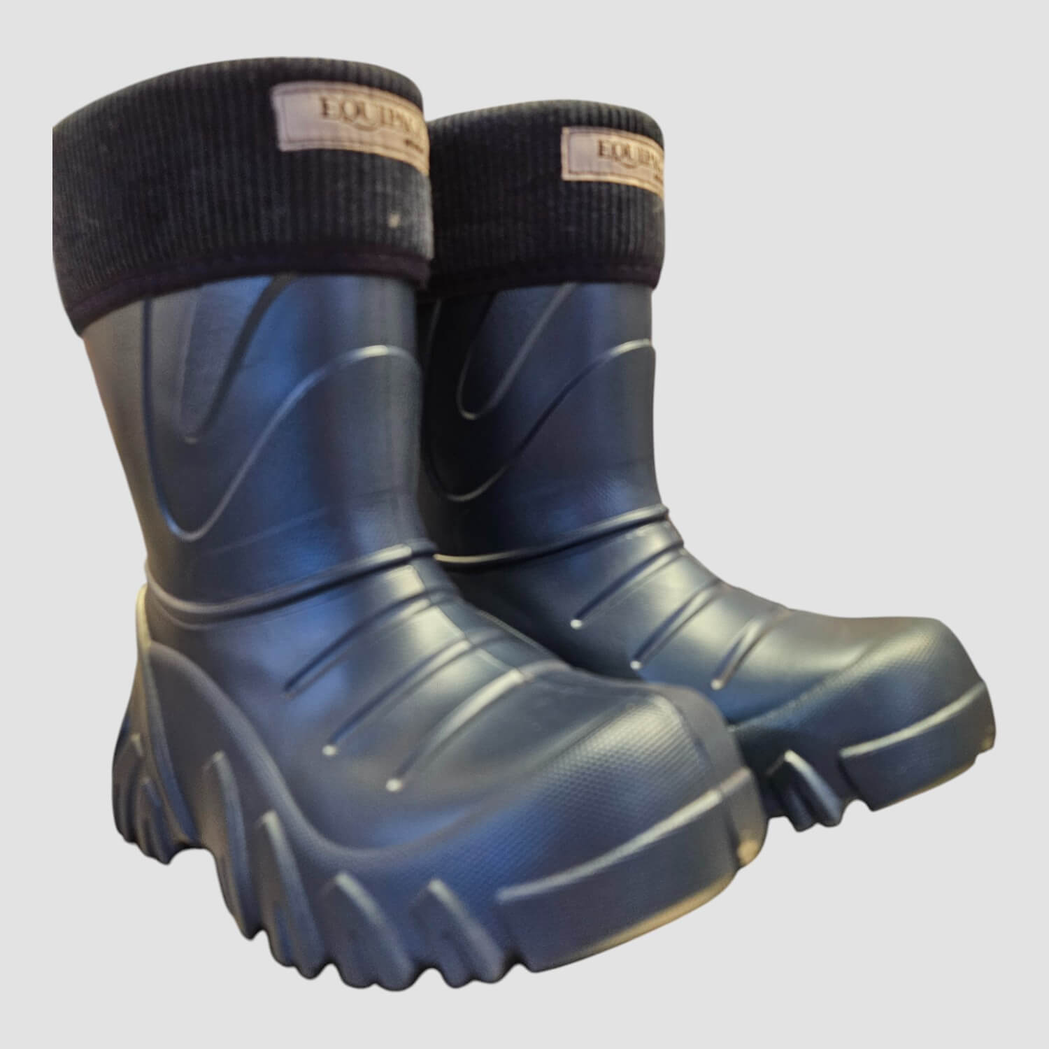 Equipage Kinderstiefel Panda Wasserdicht Blau