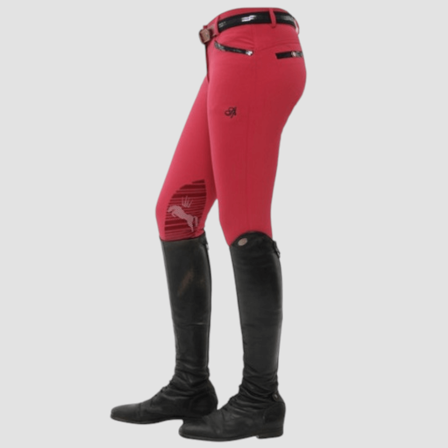 Spooks Hose Ricarda Knee Grip Sequin Dark Pink