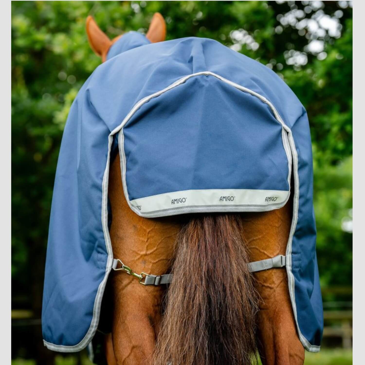 Horseware Amigo 1200D Turnoput 0g Navy/Titanium/Grey