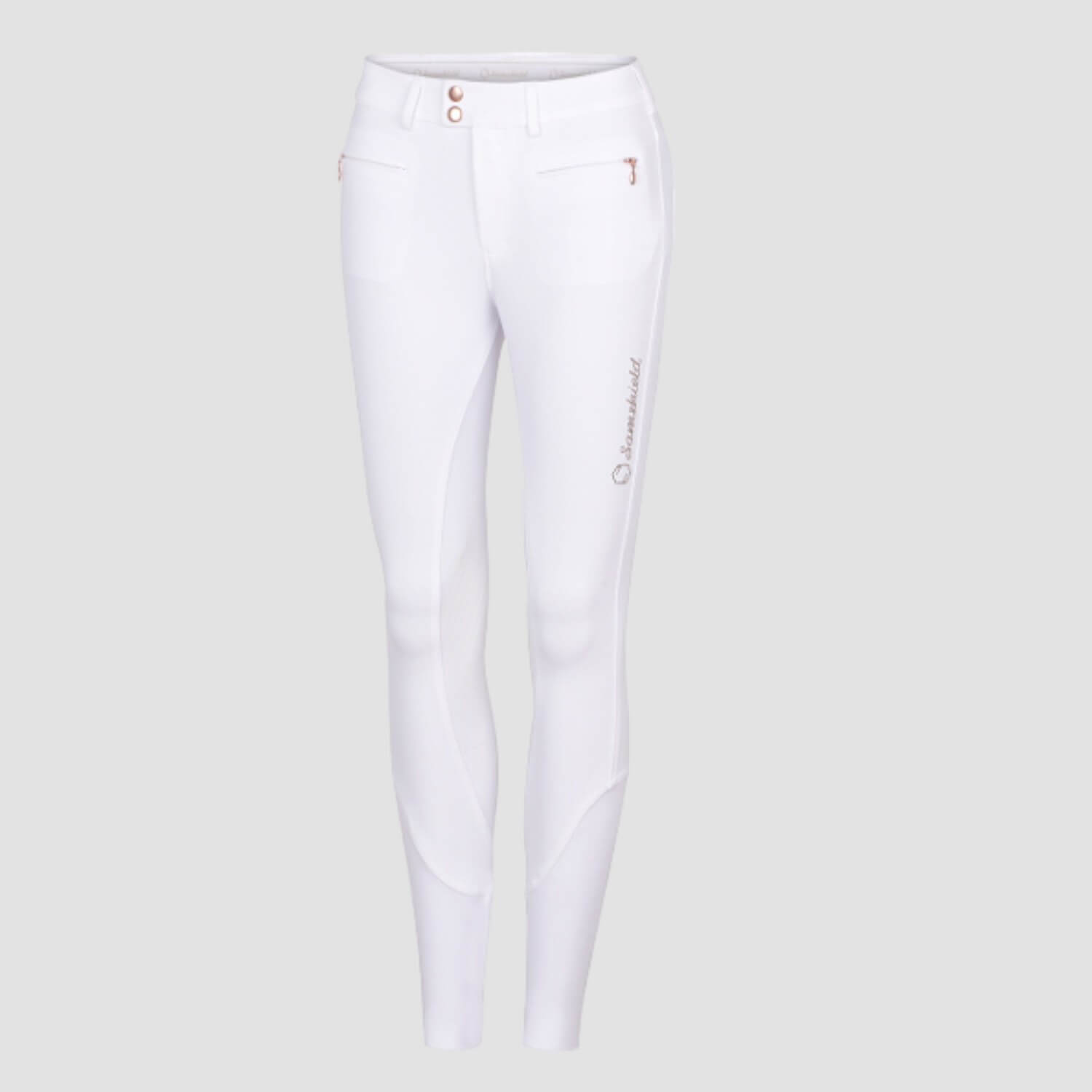 Samshield Damenreithose Adele White-Pinkgold
