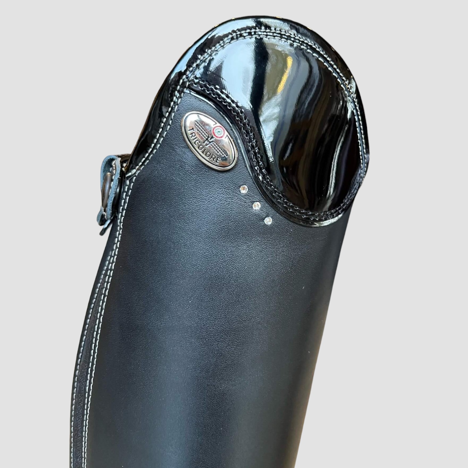 De Niro Salentino Smooth Black Top: Patent Black