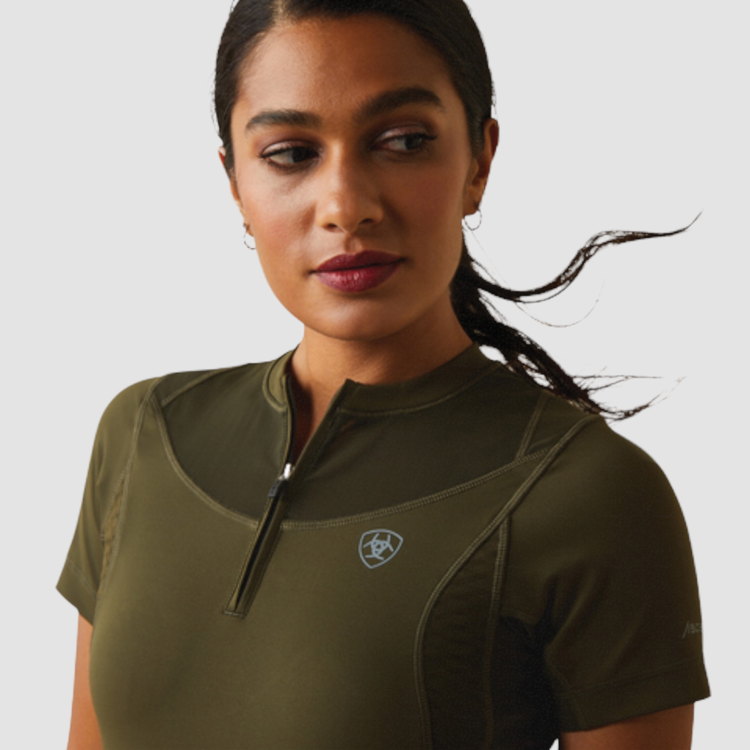 Ariat Ascent Damen kurzarm Baselayer militarygreen