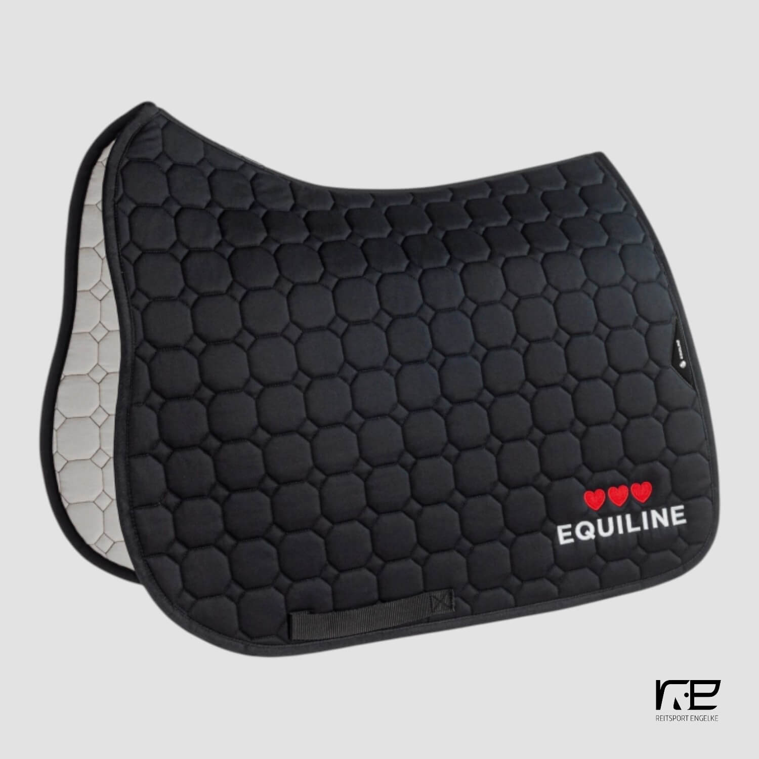 Equiline Schabracke Octagon mit Herzen Logo