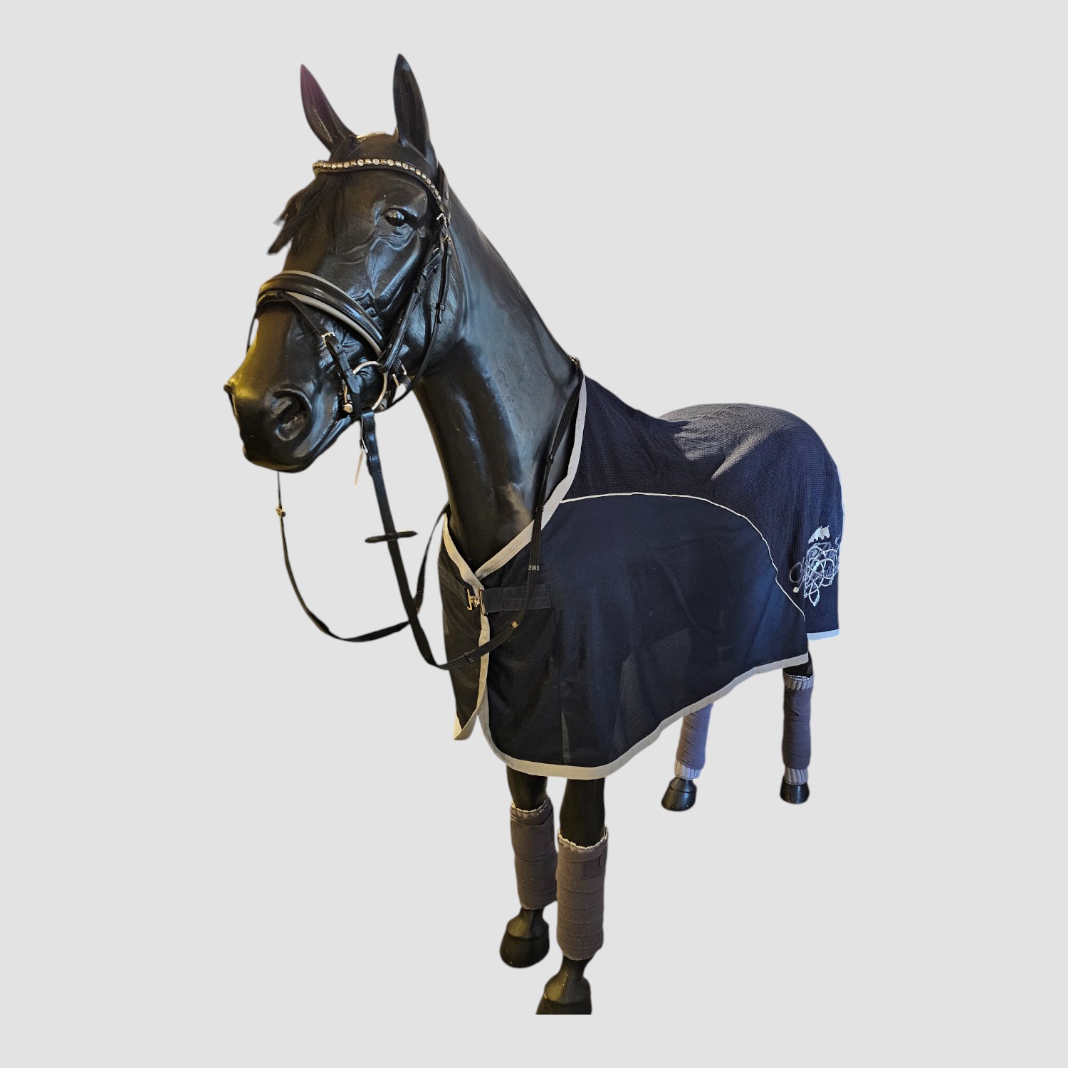 Equiline Fliegendecke m. Waffelrücken Blue