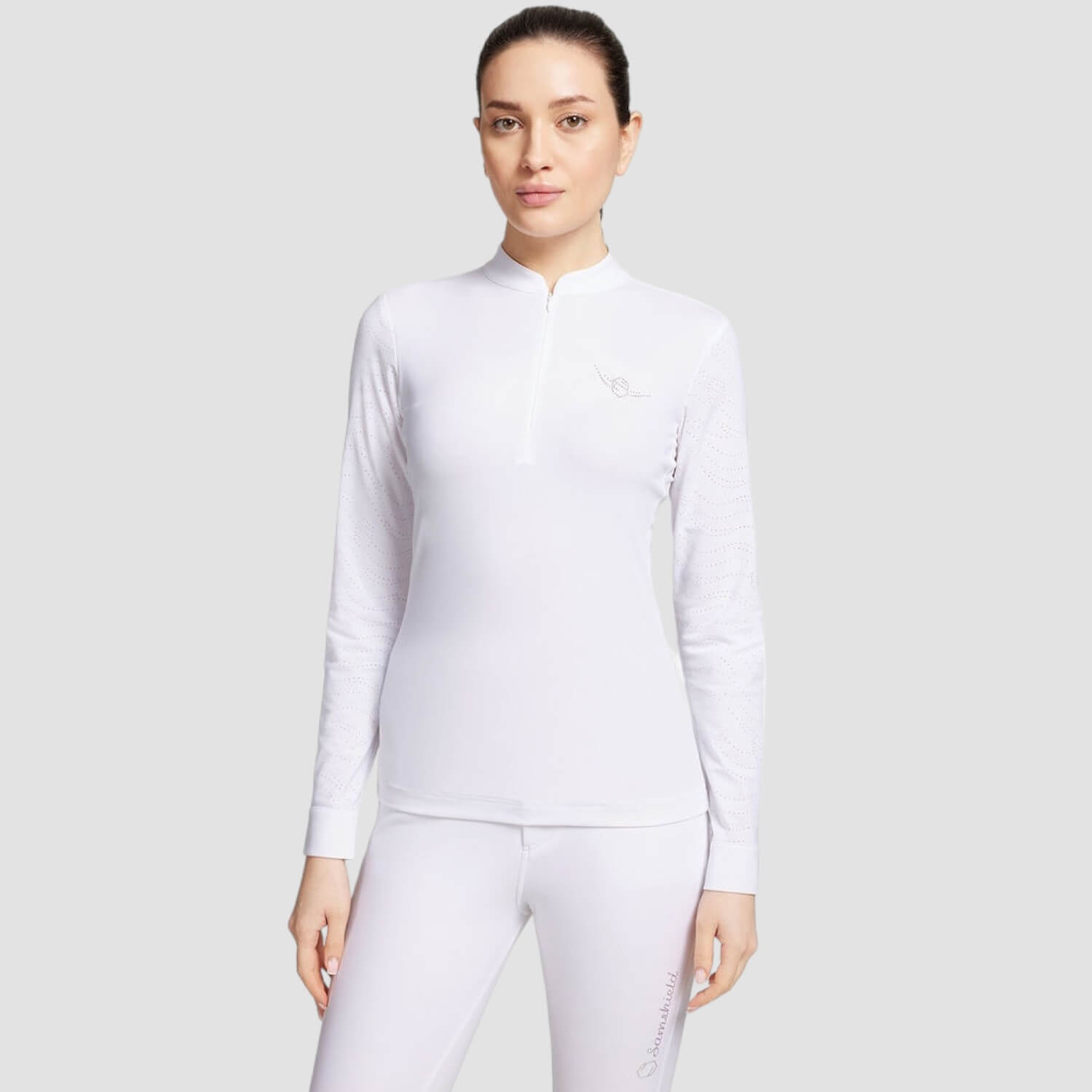 Samshield Damen Langarm Turnier-Shirt Aloise Boreal