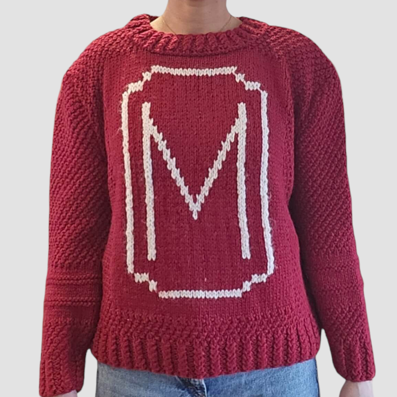 Mon Margin Pullover aus Cashmere und Wolle Rot