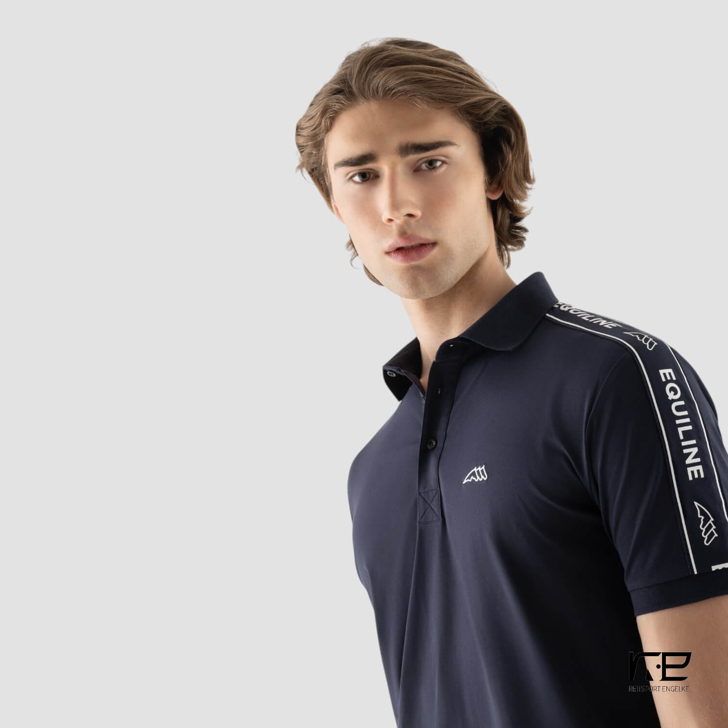 Equiline Herren Polo Eqcravet Blue