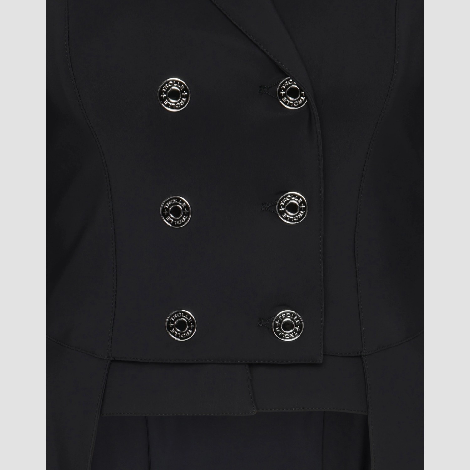 Trolle New Star Cut Technical Tailcoat Alcantara Black