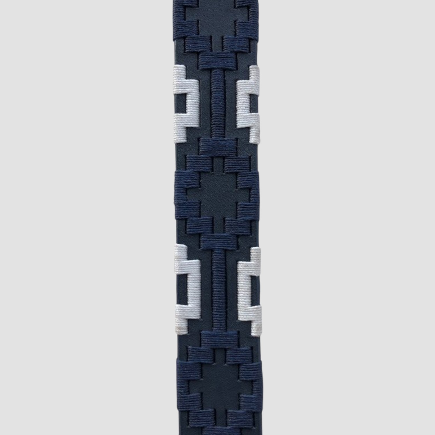 Euroriding Ledergürtel Rivera Grau/Weiß/Navy
