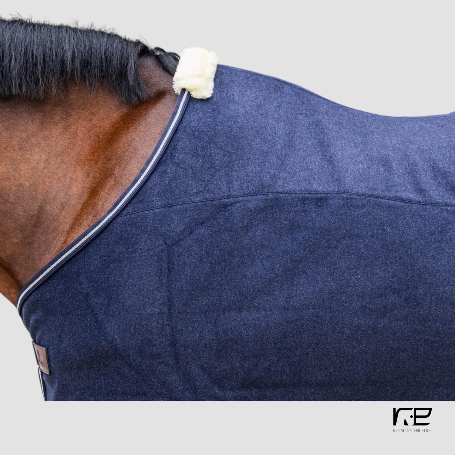 Kentucky Abschwitzdecke Fleece melange marine