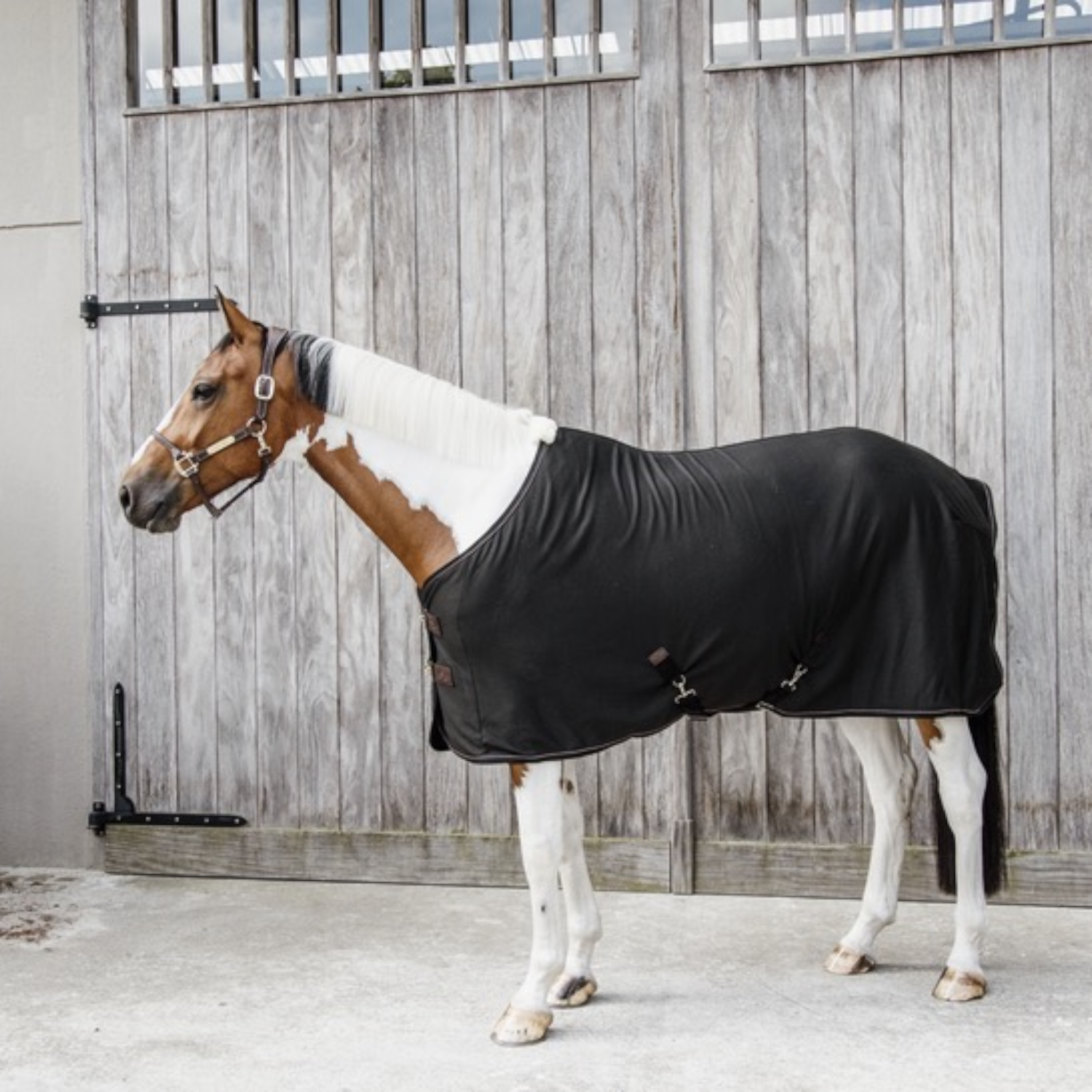 Kentucky Jersey Abschwitzdecke m. Fleecefutter schwarz