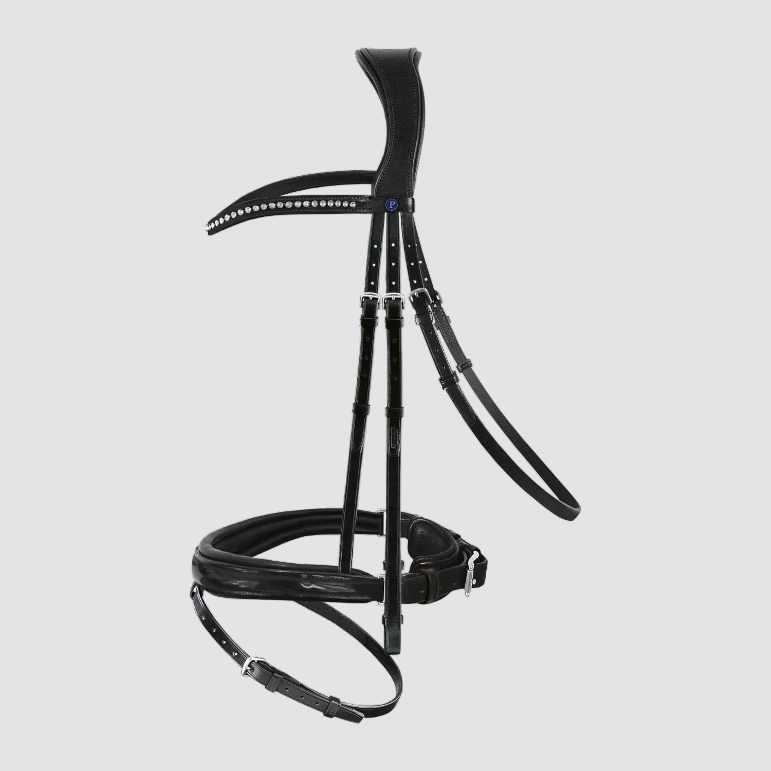 PassierBlu Trense Spirit schwarz mit frei wählbarem Reithalfter PassierBlu Trense Spirit schwarz mit frei wählbarem Reithalfter