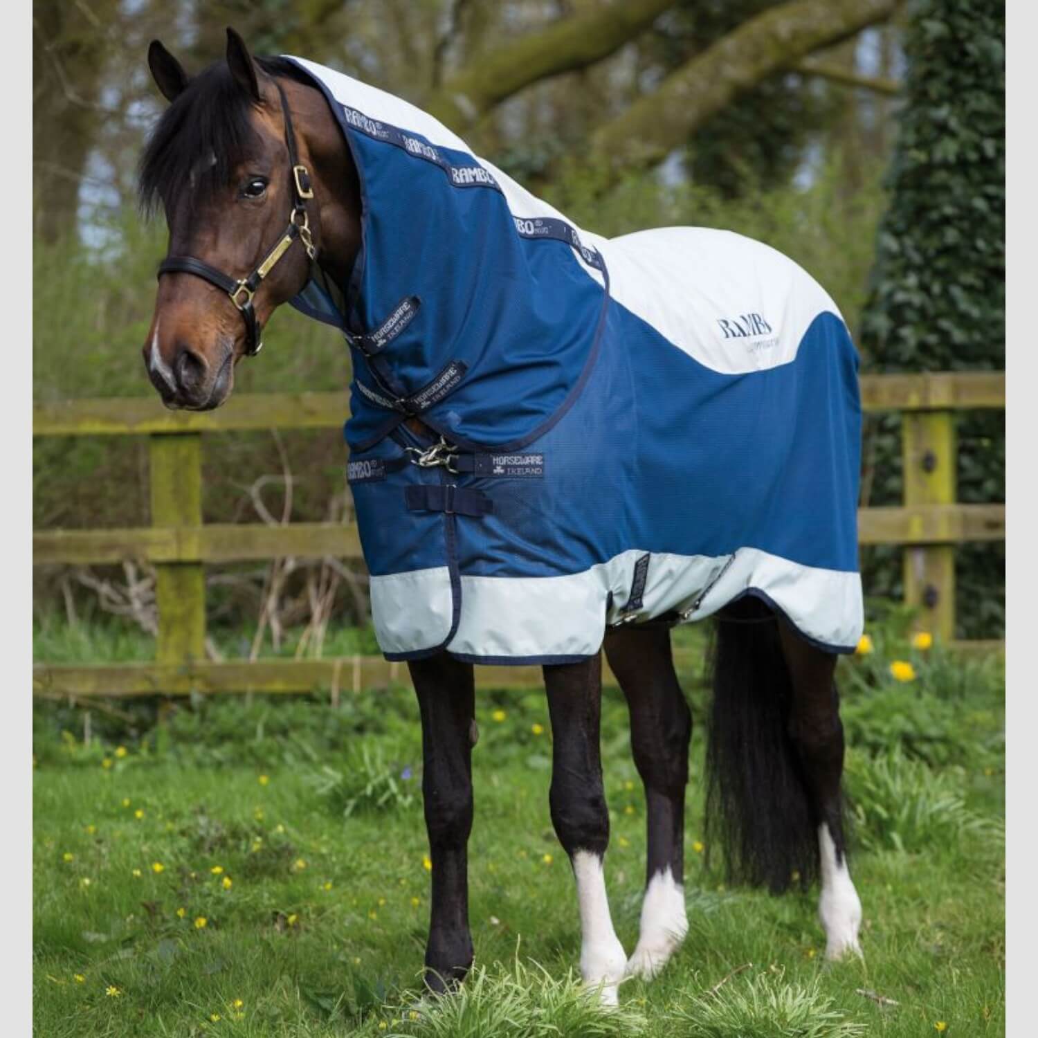 Horseware Rambo Summer Series Turnout 0g Navy/Grey