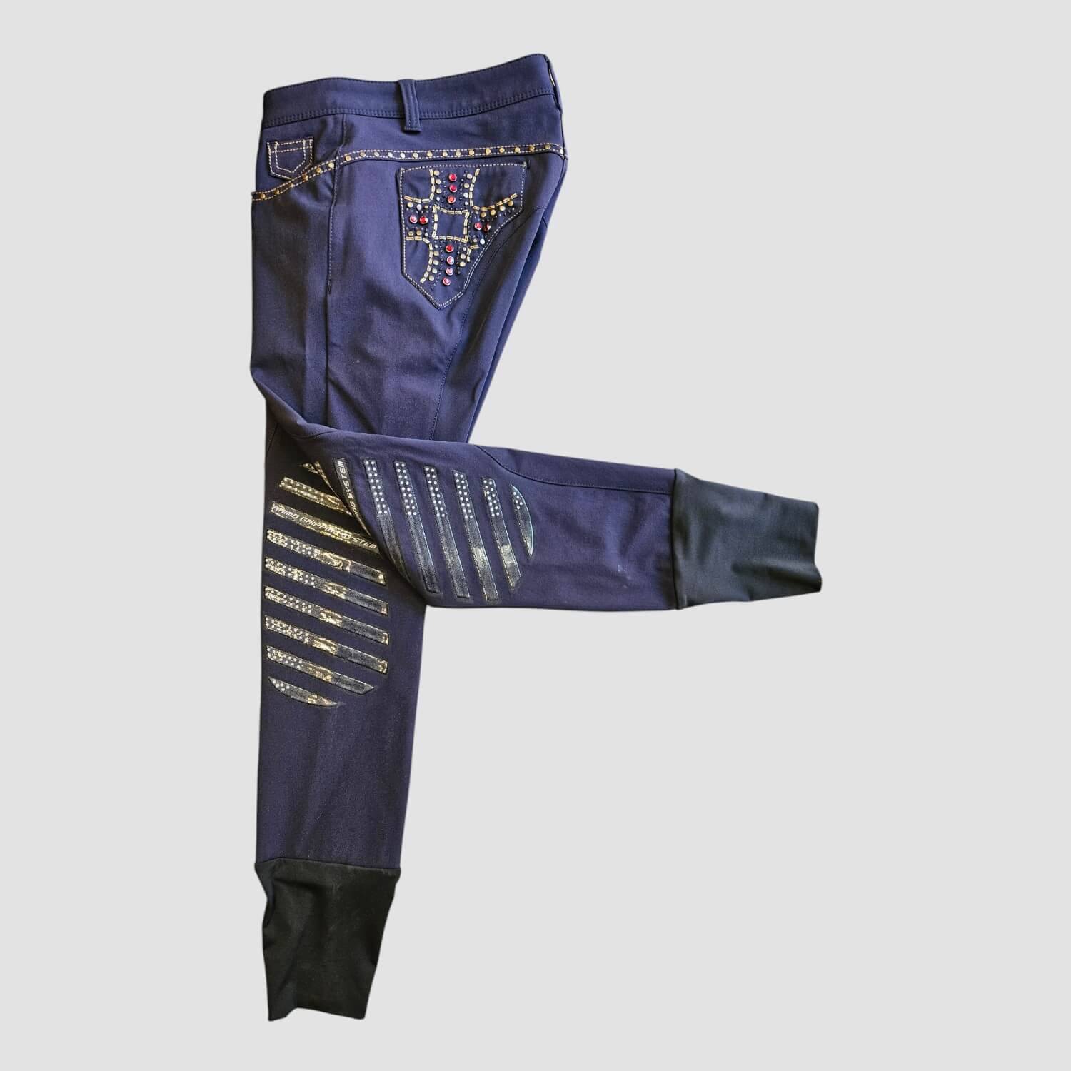Animo Reithose Neiva Kniebesatz Blau