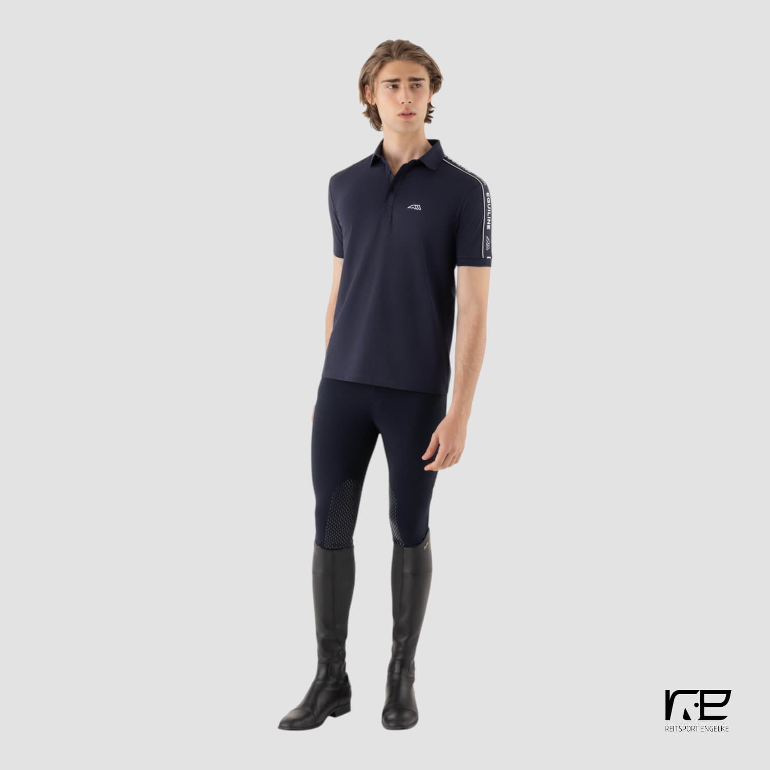 Equiline Herren Polo Eqcravet Blue