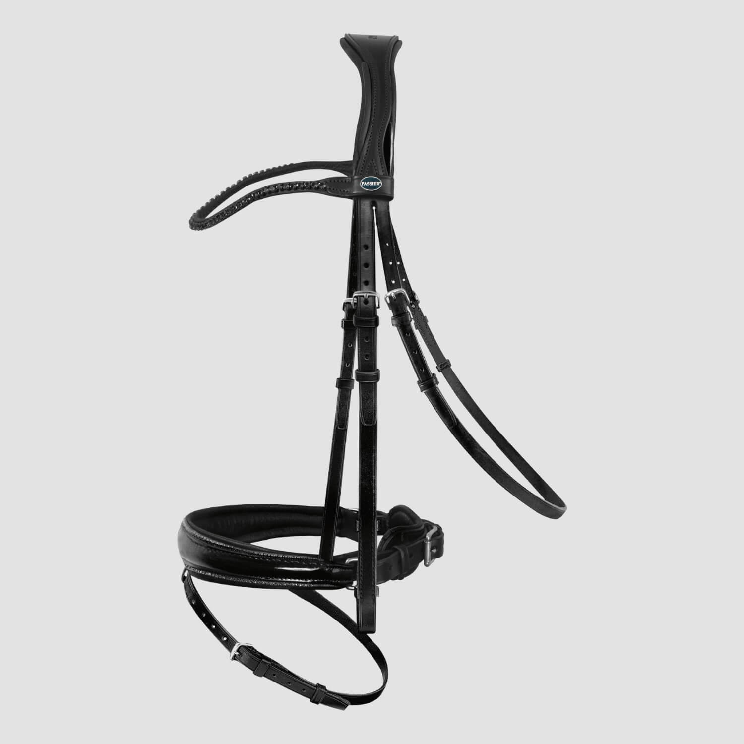 Passier Trense Shadow Black (Reithalfter frei wählbar)