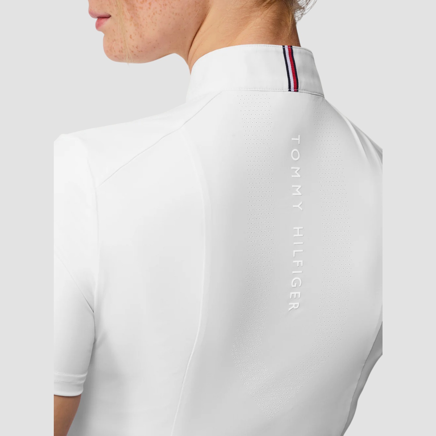Tommy Equestrian Avon Kurzarmshirt Turnier Optic White