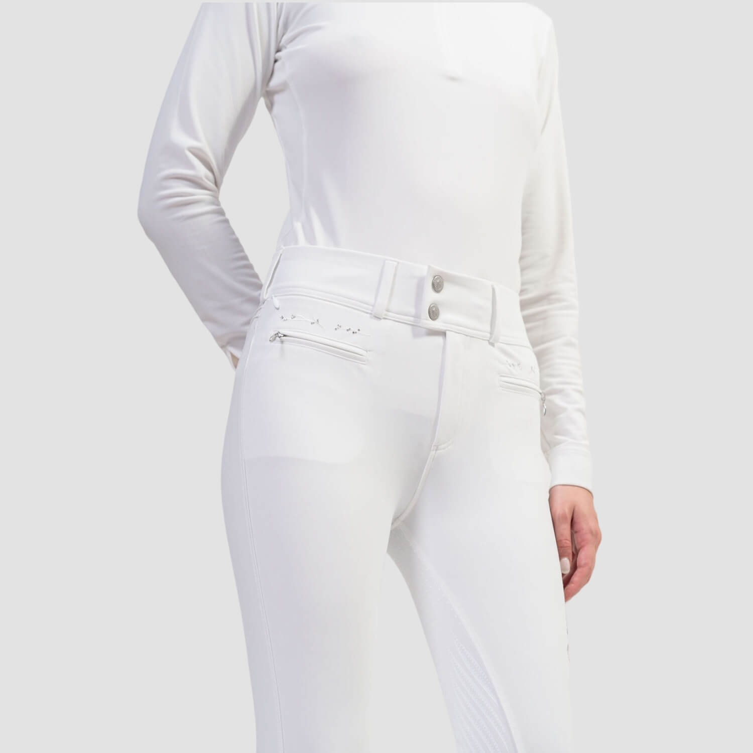 Samshield Damenreithose Clara Holographic weiß