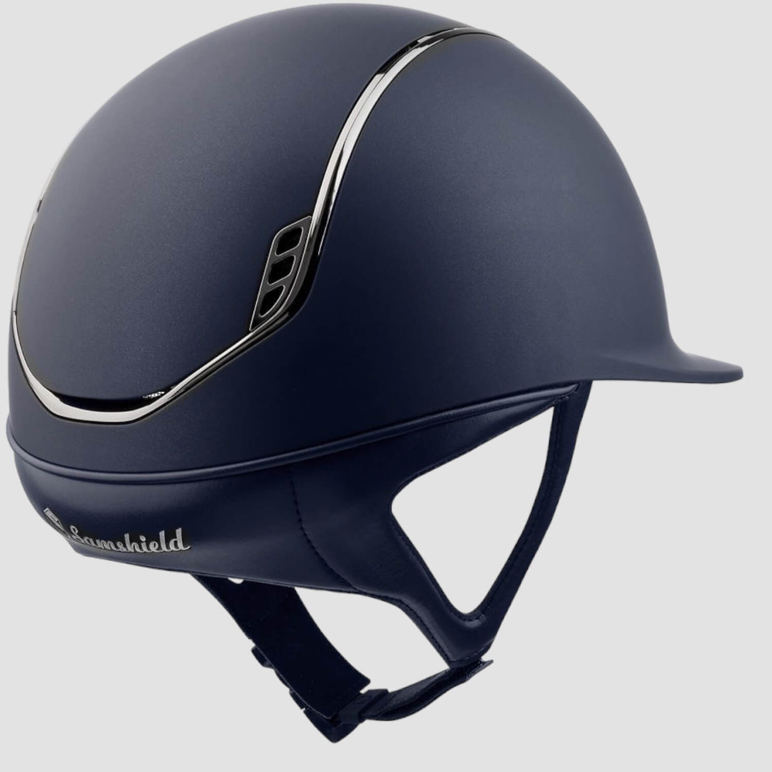 Samshield Reithelm Shadowglossy V2  blue chrome black