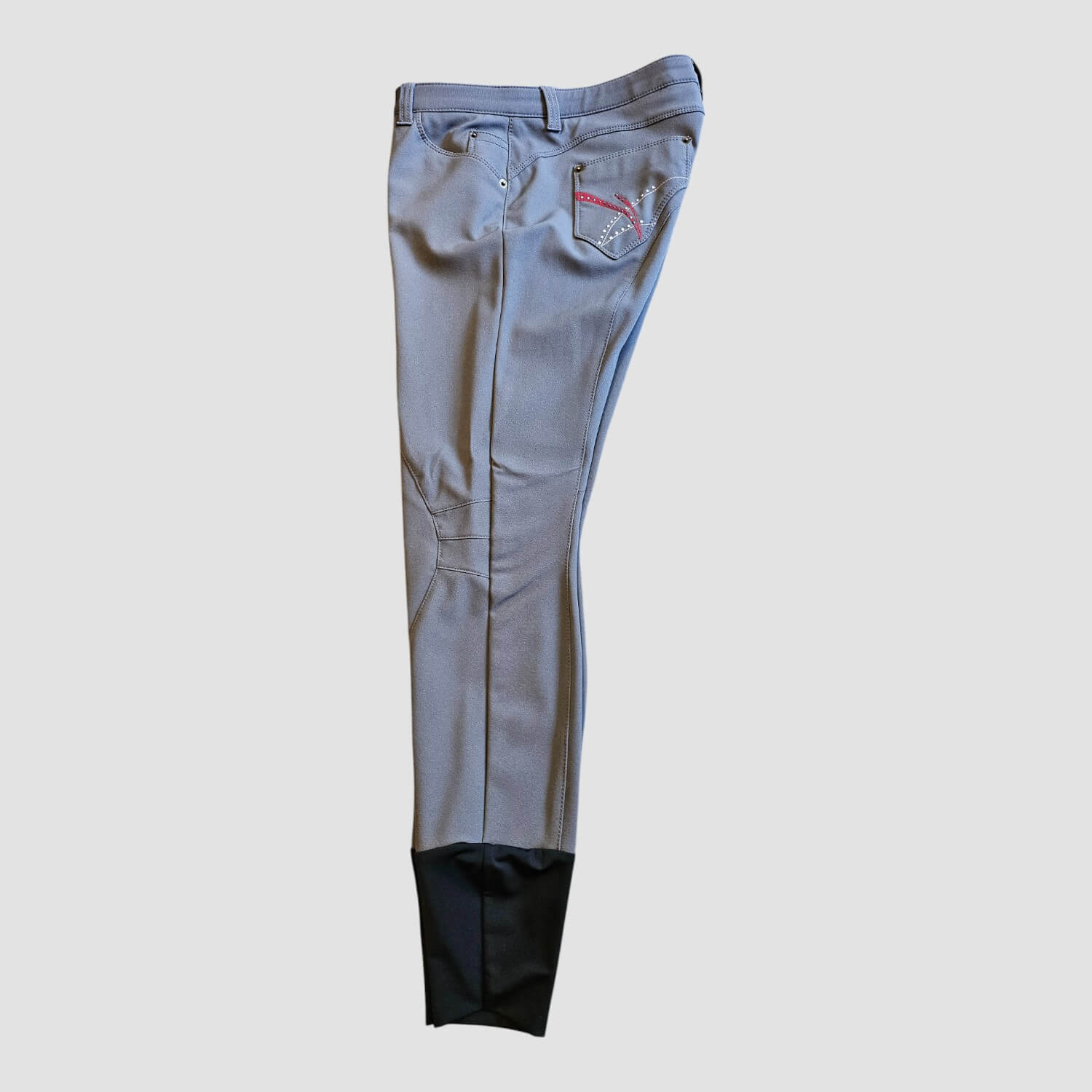 Animo Damen Reithose Nabra Kniegrip Grau