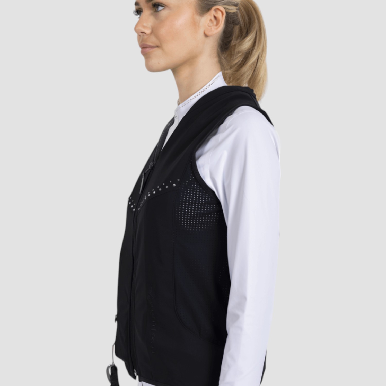 Freejump Airbag Weste - Weste mit Luftpolster schwarz mit Crystals