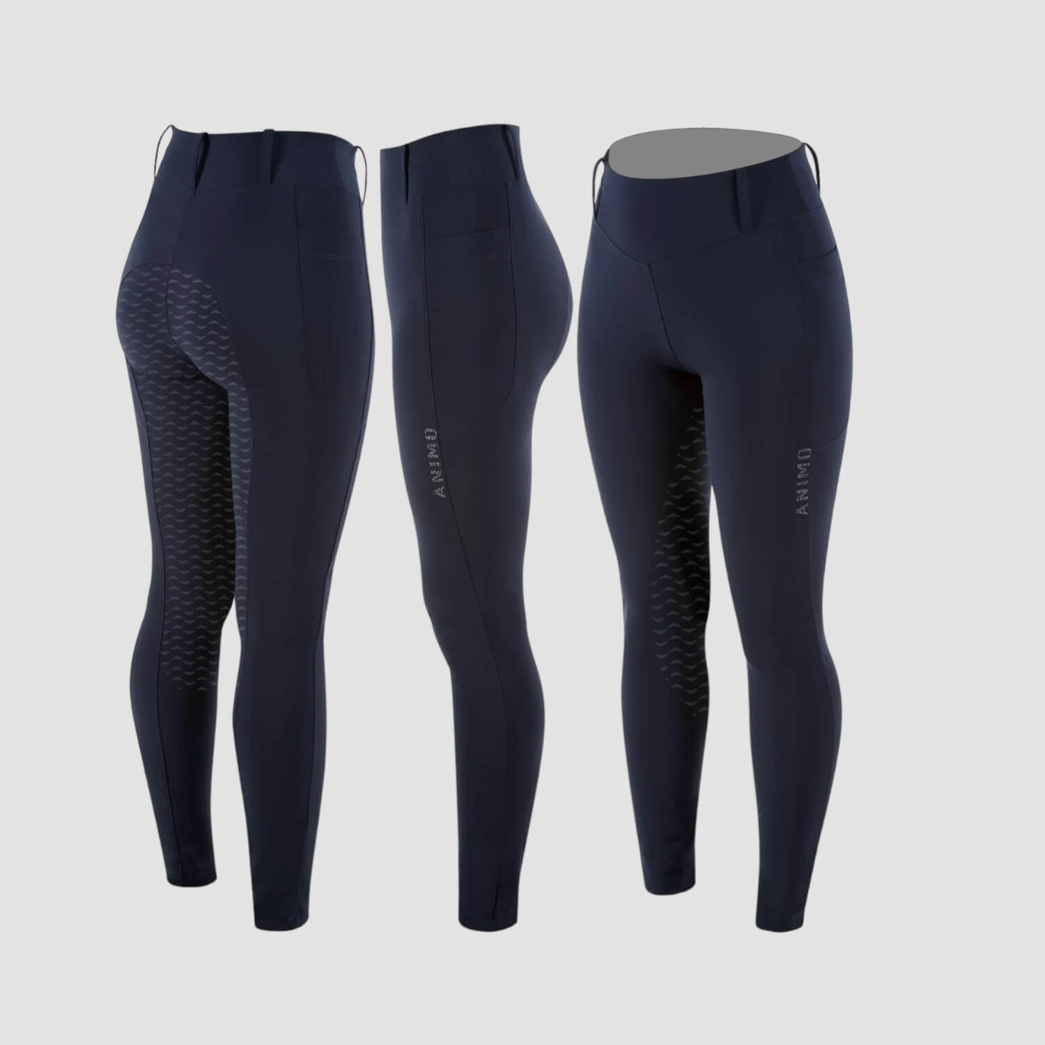 Animo Nashville Fullgrip Riding Breeches Blu Navy