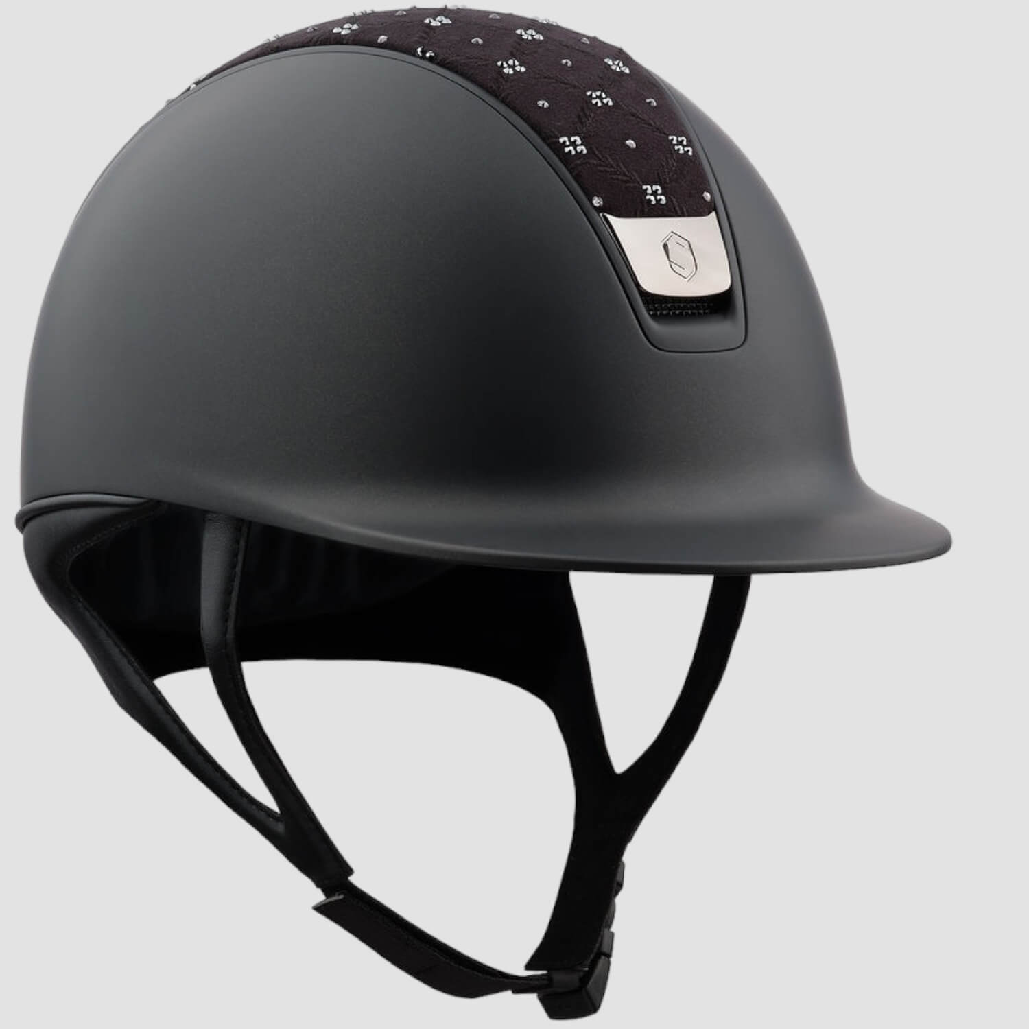 Samshield Reithelm Shadowmatt V2  black royal flower chrome black