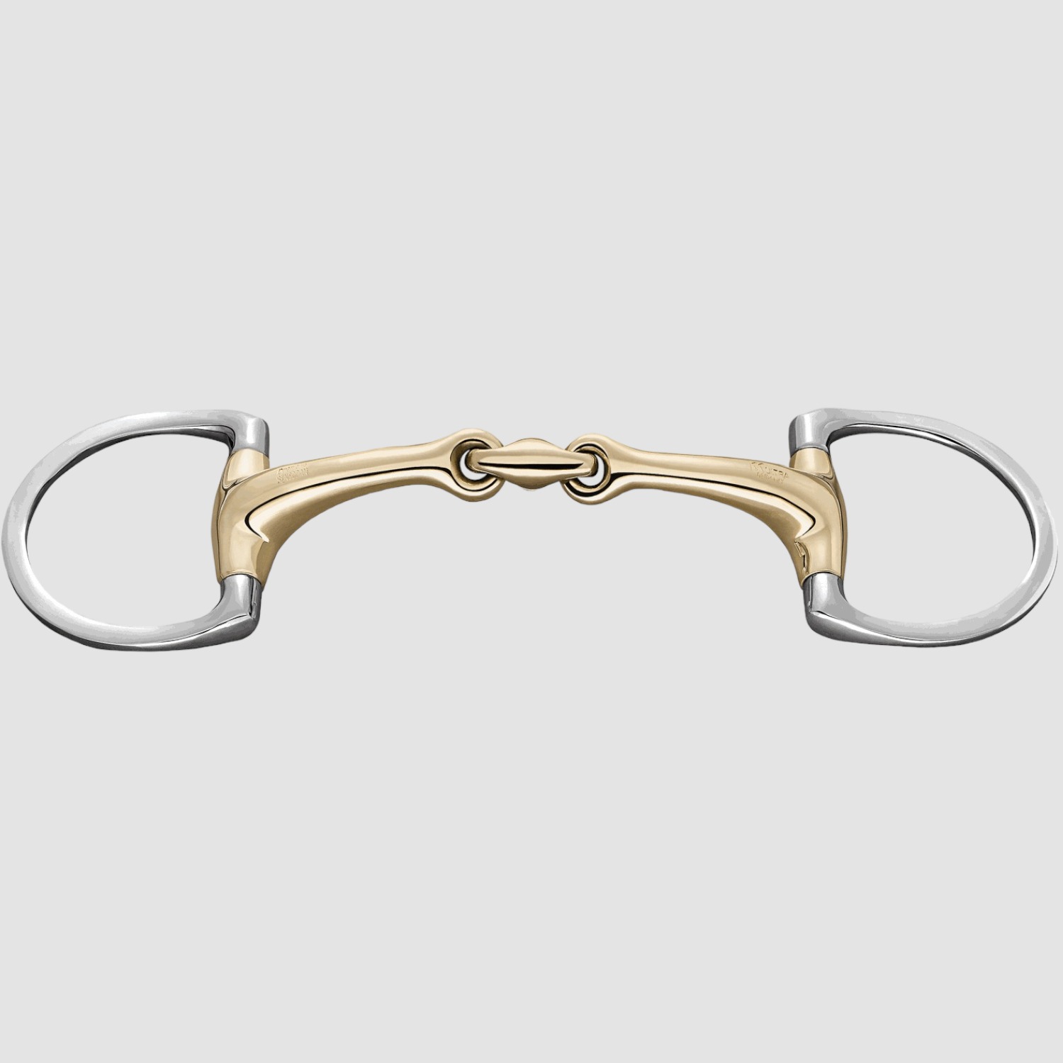 Sprenger Dynamic RS Olivenkopfgebiss m. D-förmigen Ringen doppelt gebrochen 14mm