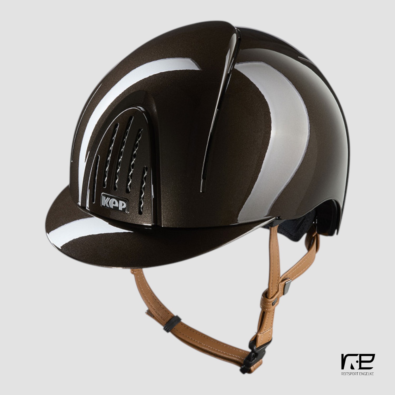 Kep Italia Reithelm Smart Nova Polish beiges Leder