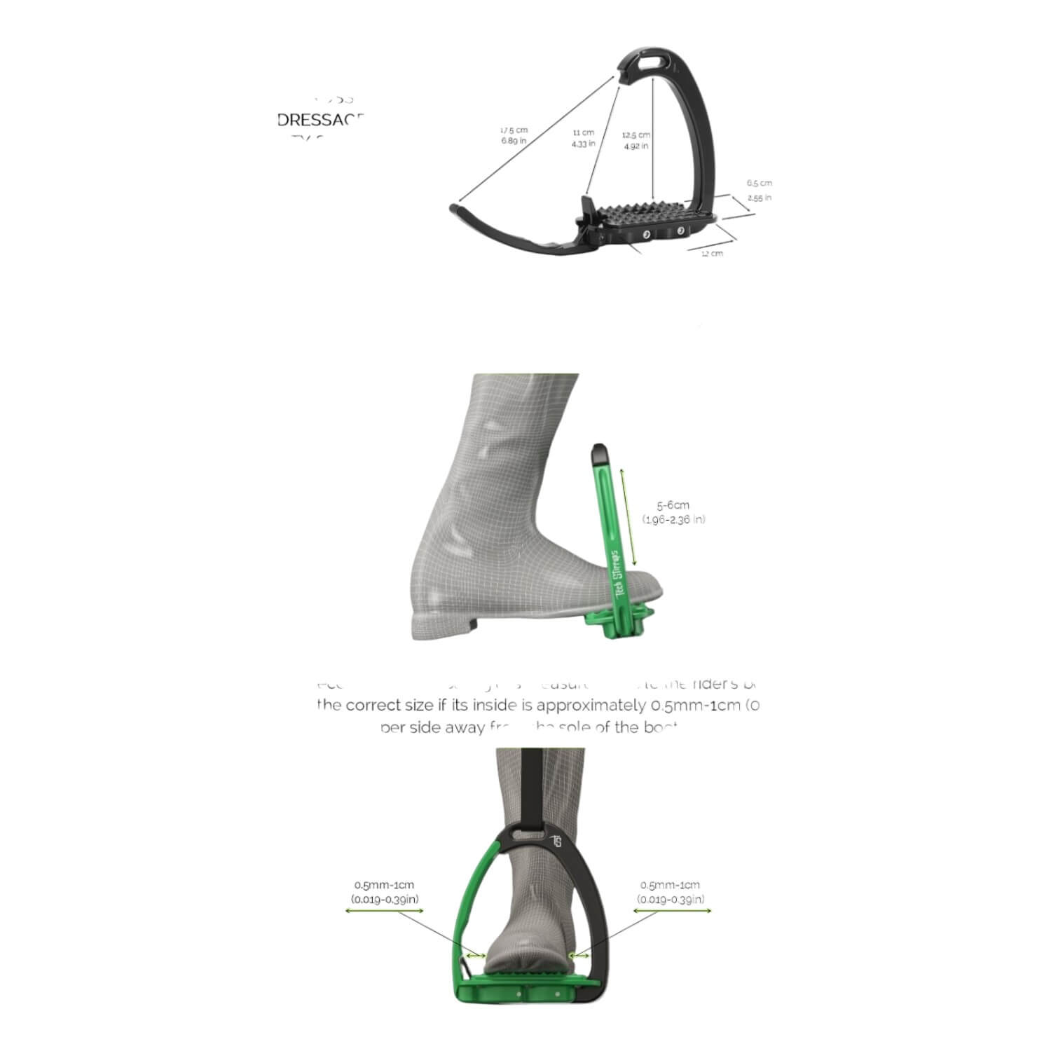Tech Stirrups Venice Dressage Sloped mit Swarovski Steinen Tech Stirrups Venice Dressage Sloped mit Swarovski Steinen