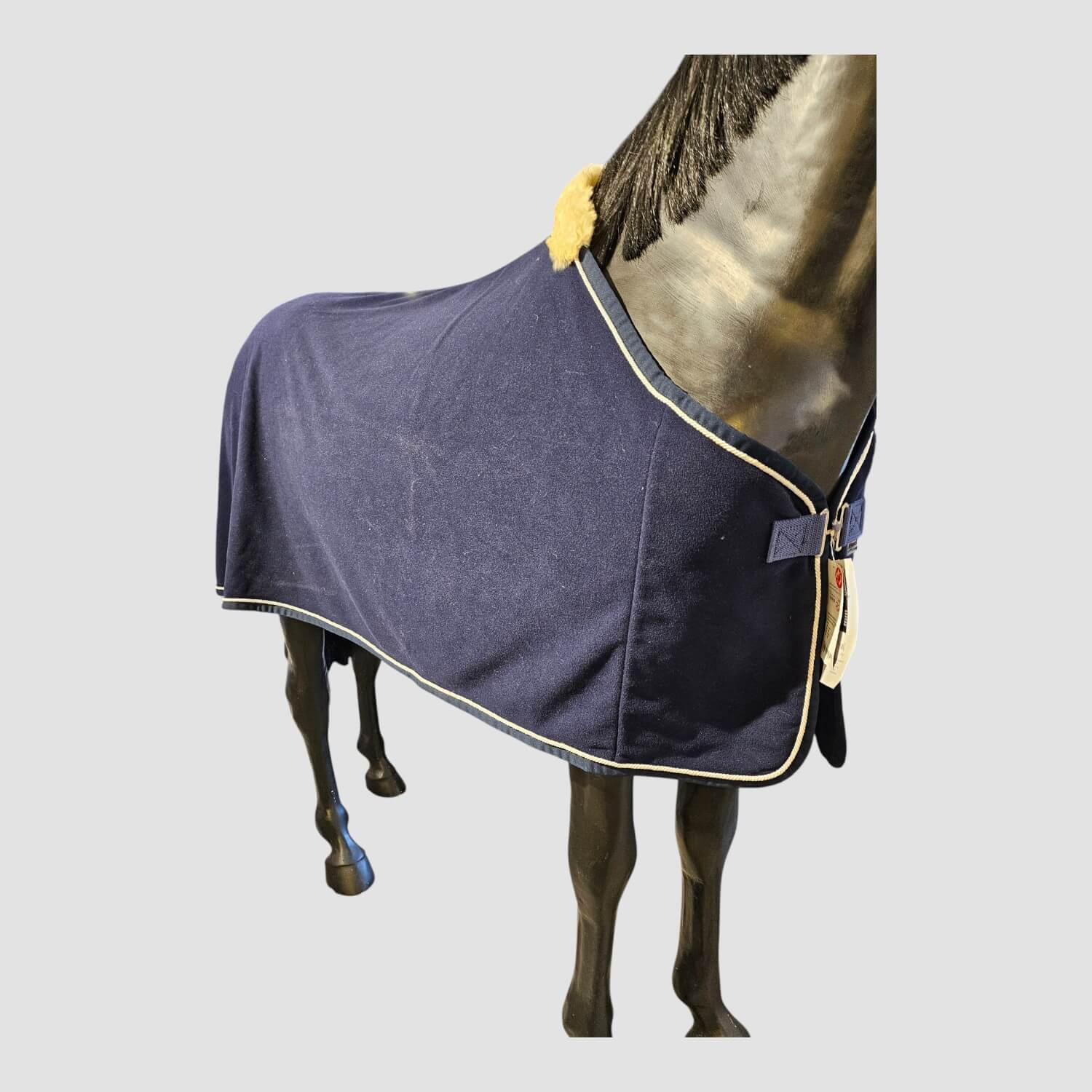 Equest Abschwitzdecke Alpha Fleece Navy Helen Logo