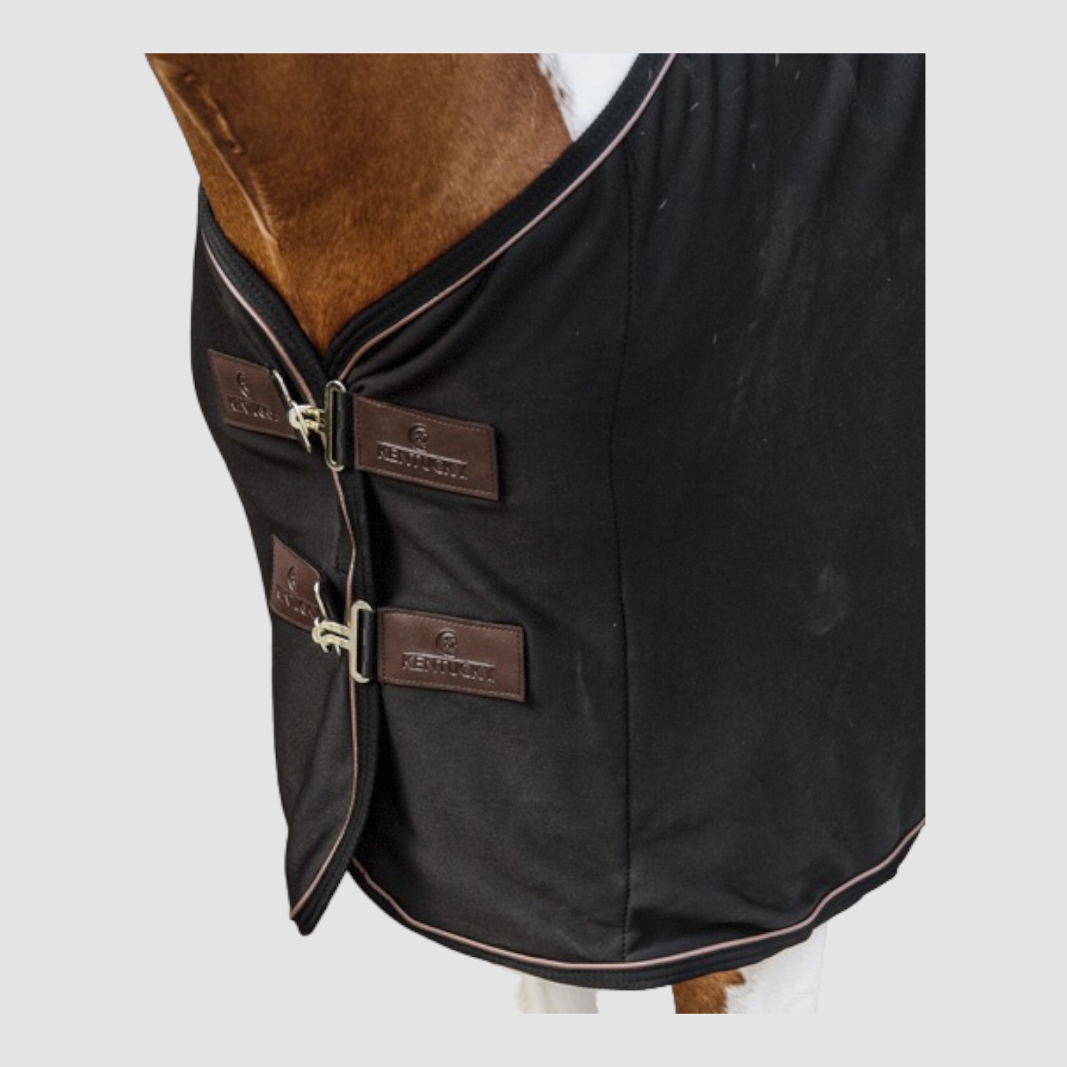 Kentucky Jersey Abschwitzdecke m. Fleecefutter schwarz