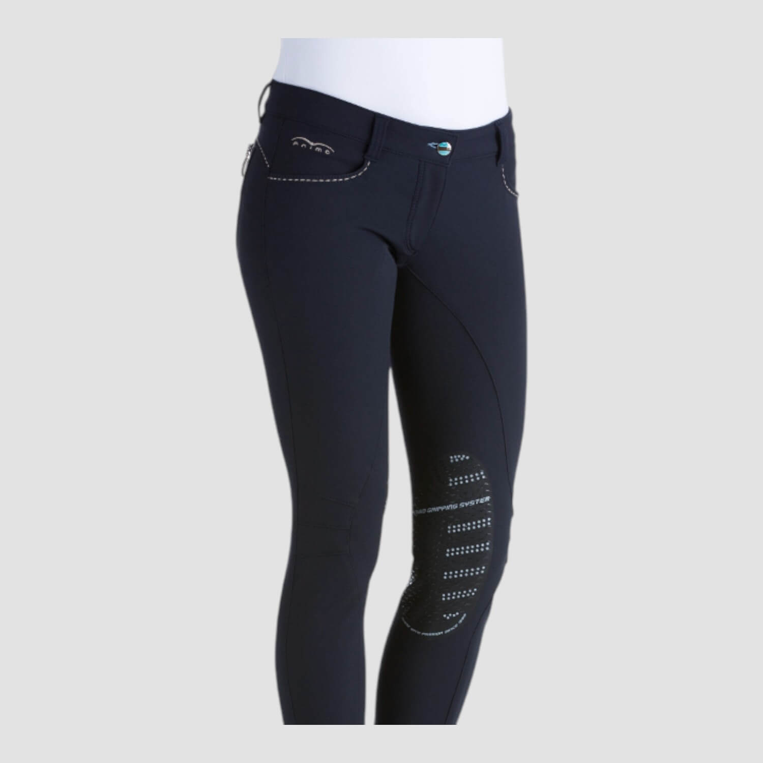 Animo Damenreithose Nagiro Kniebesatz Dunkelblau