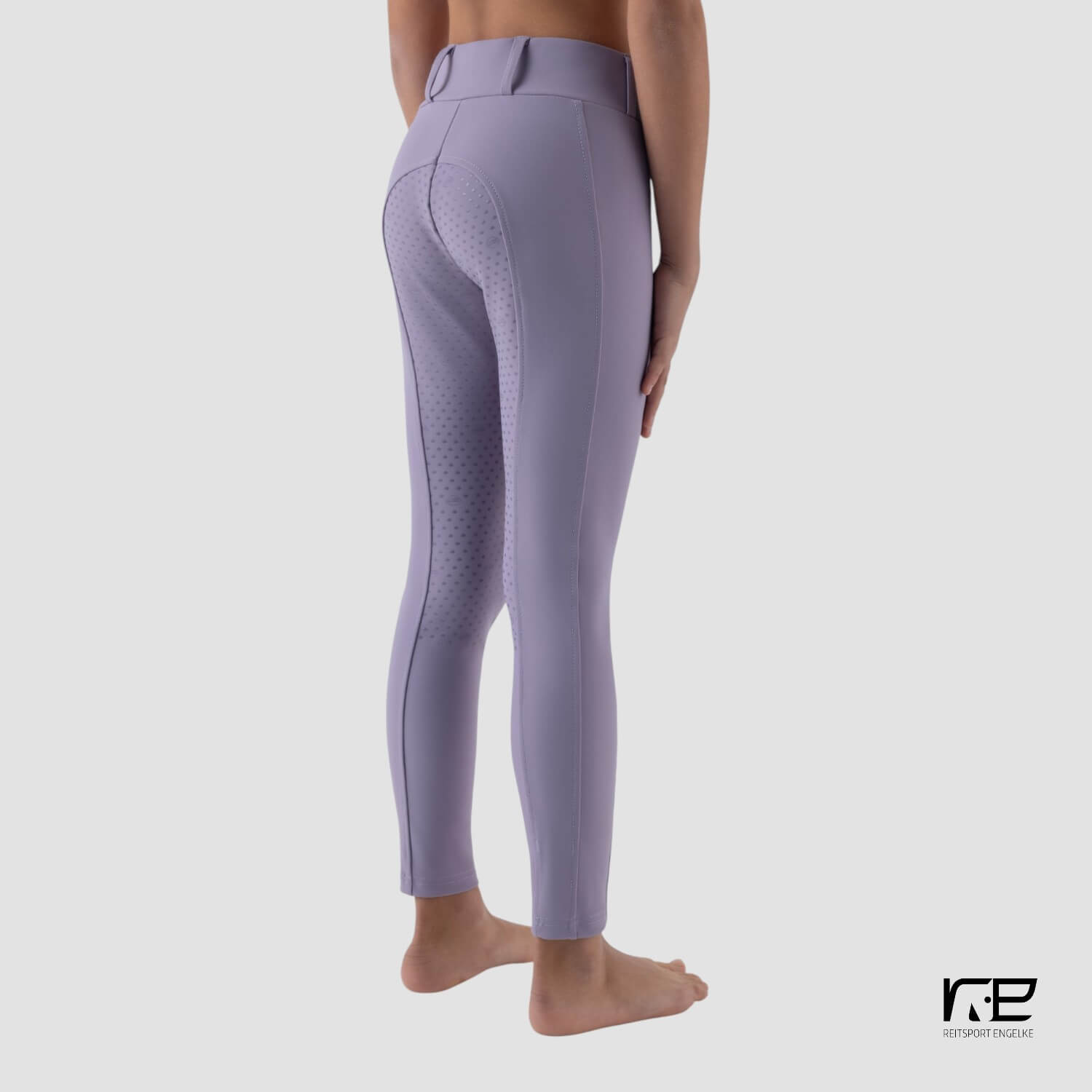 Equiline Junior's Leggings Full Grip Mauve