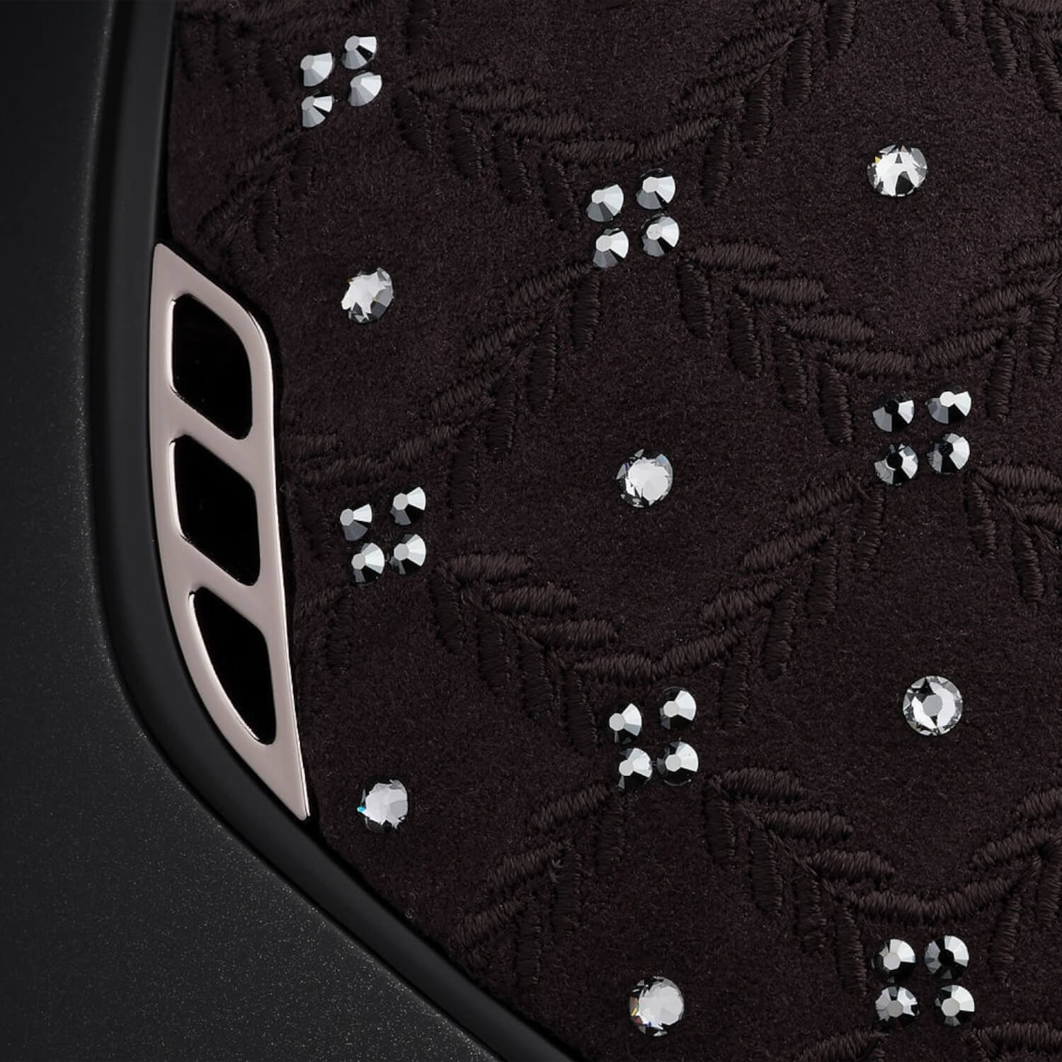 Samshield Reithelm Shadowmatt V2  black royal flower chrome black