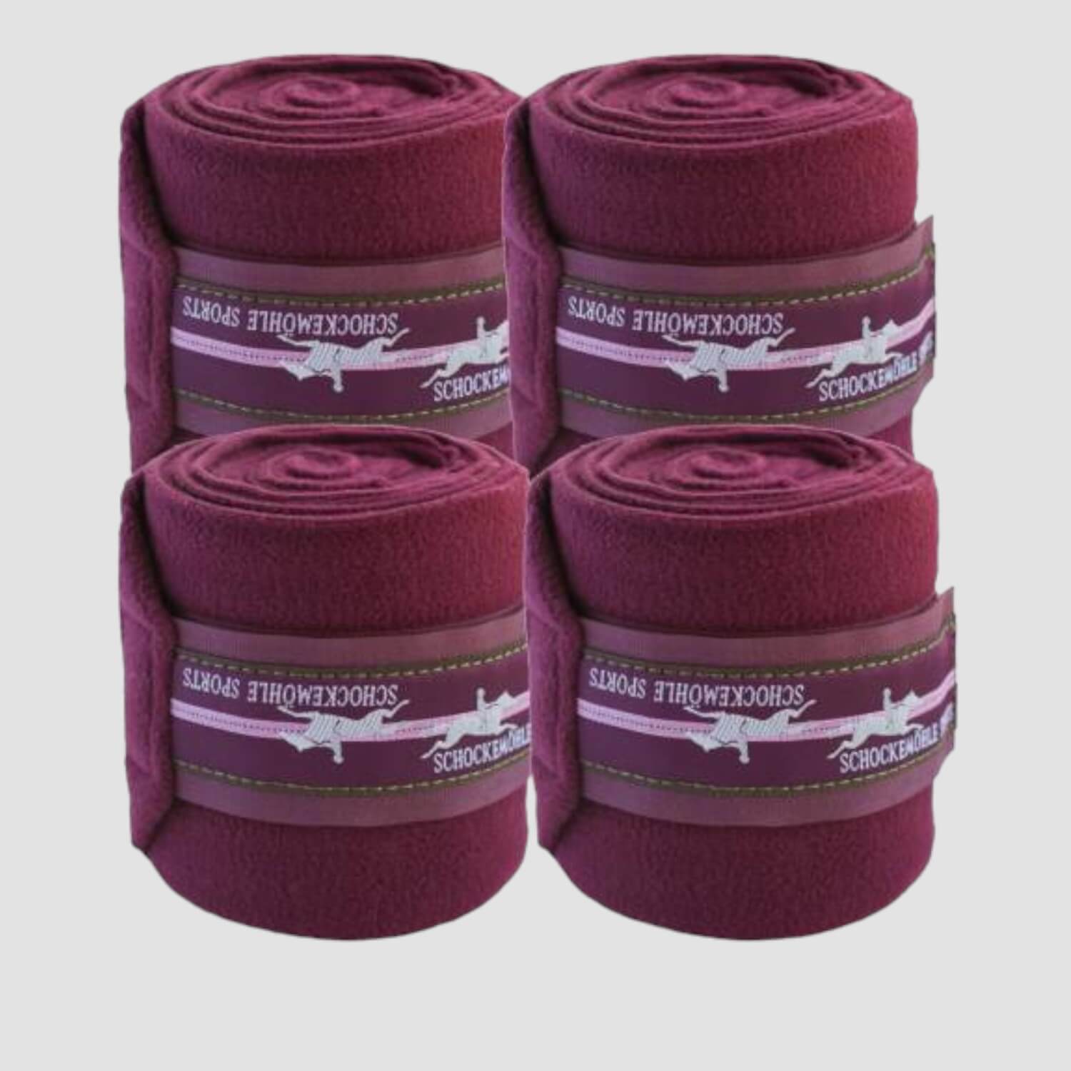 Schockemöhle Sports Fleecebandagen Burgundy