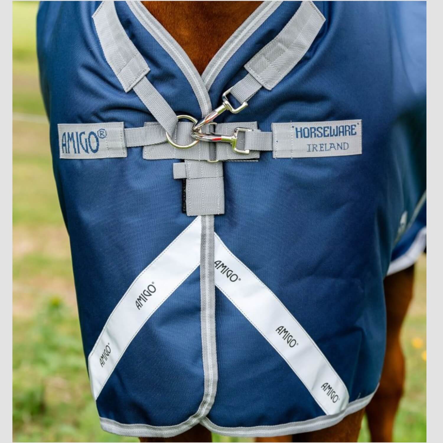 Horseware Amigo 1200D Turnoput 0g Navy/Titanium/Grey
