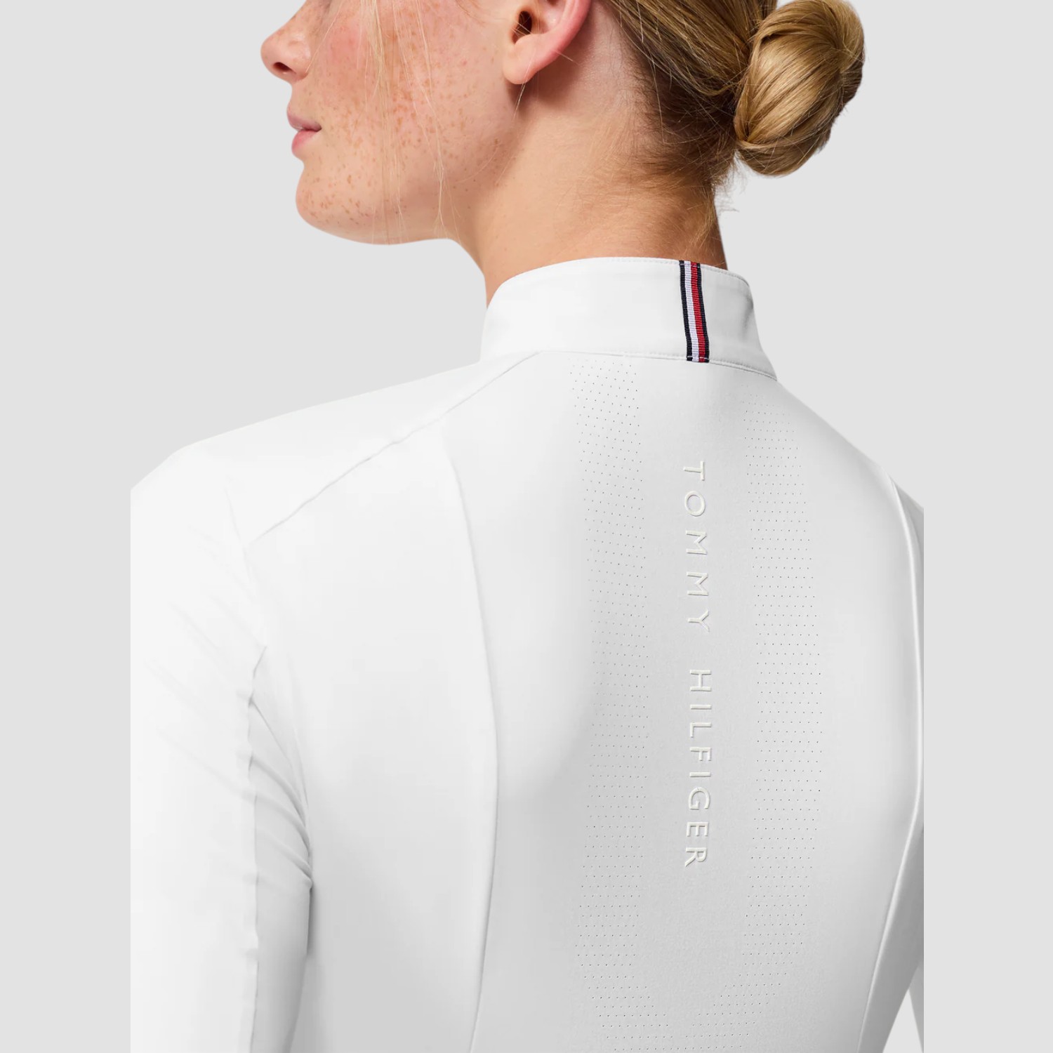 Tommy Equestrian Avon Langarmshirt Turnier Optic White