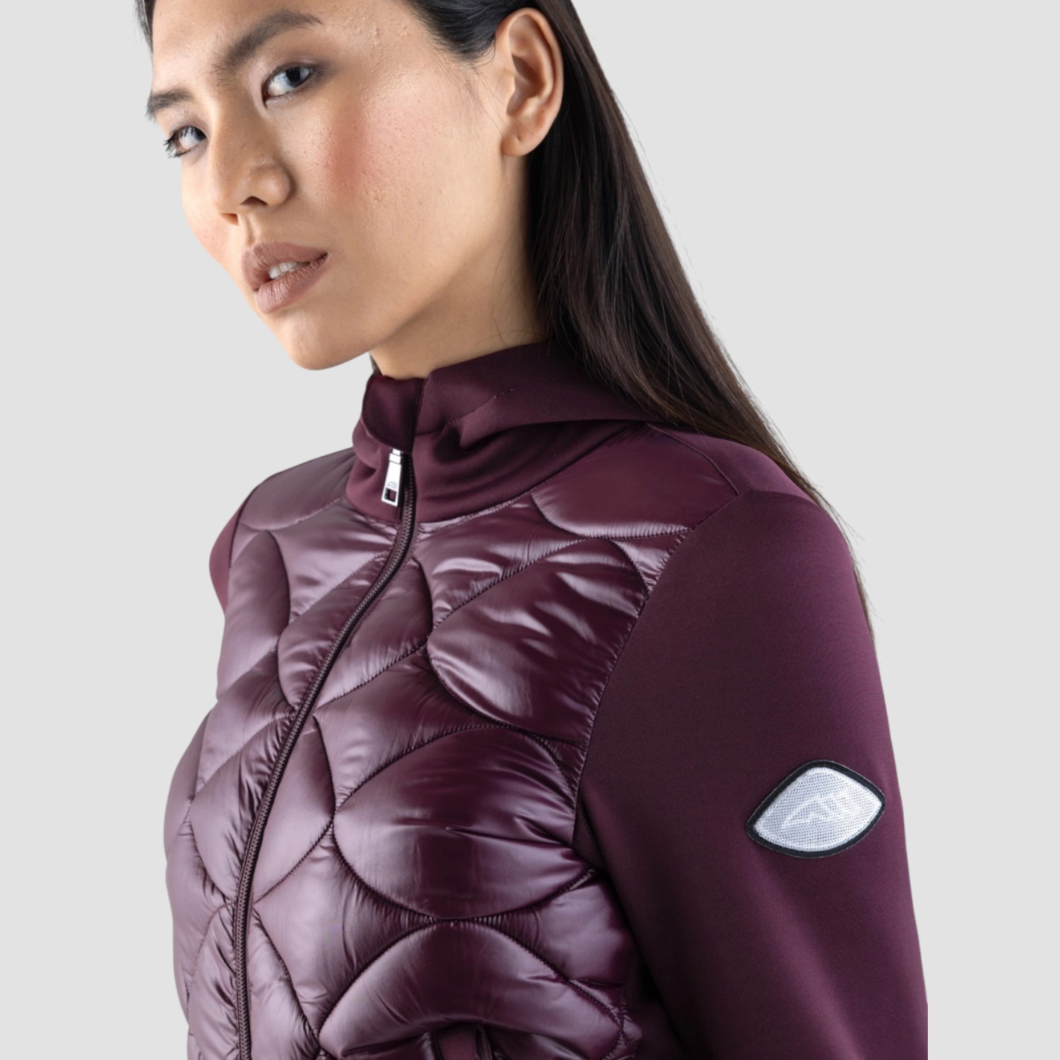 Equiline Gotel Tech Sweatshirtjacke Damen Amaranth